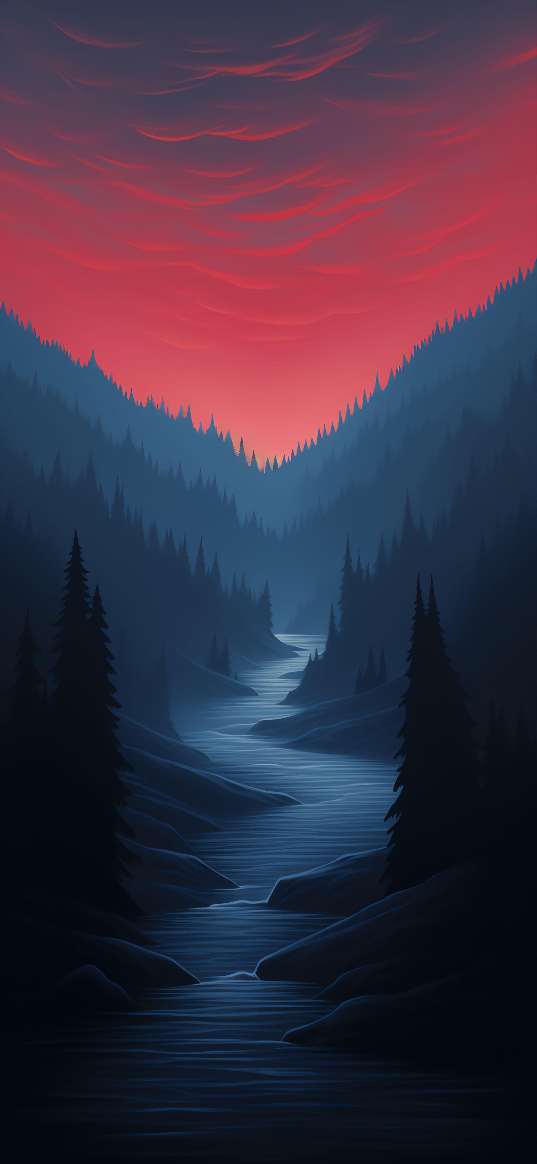 Tranquil Stream - free phone wallpaper