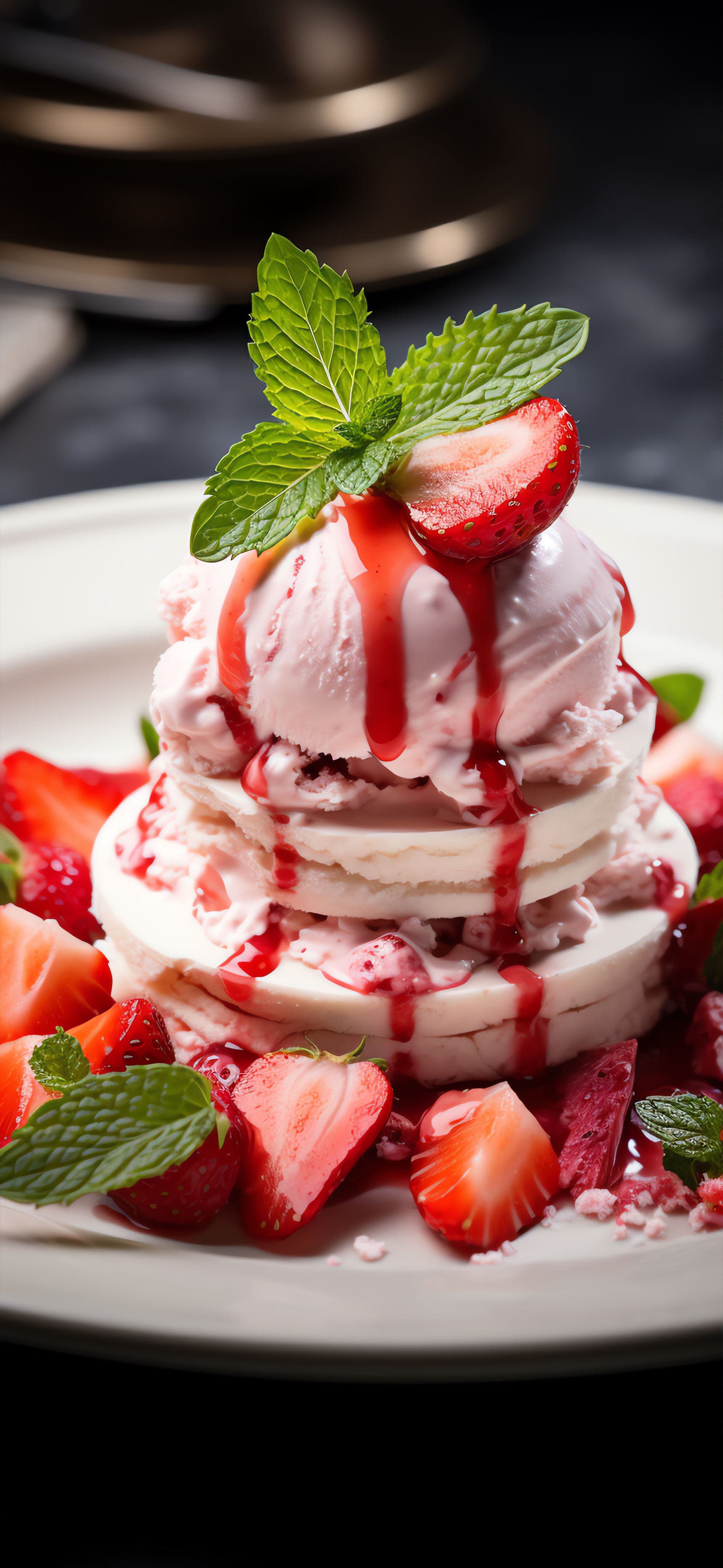 Strawberry Tower - free phone wallpaper
