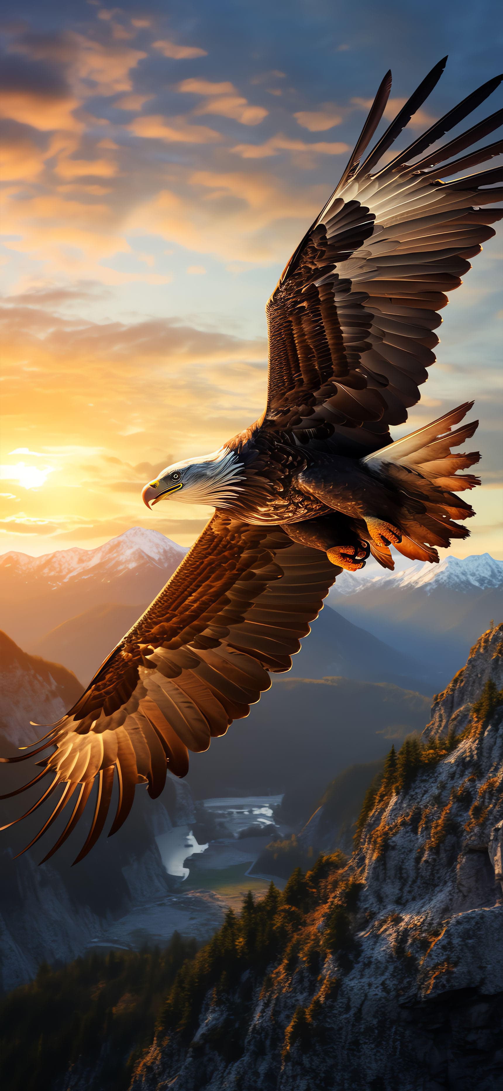 Soaring Eagle - free phone wallpaper
