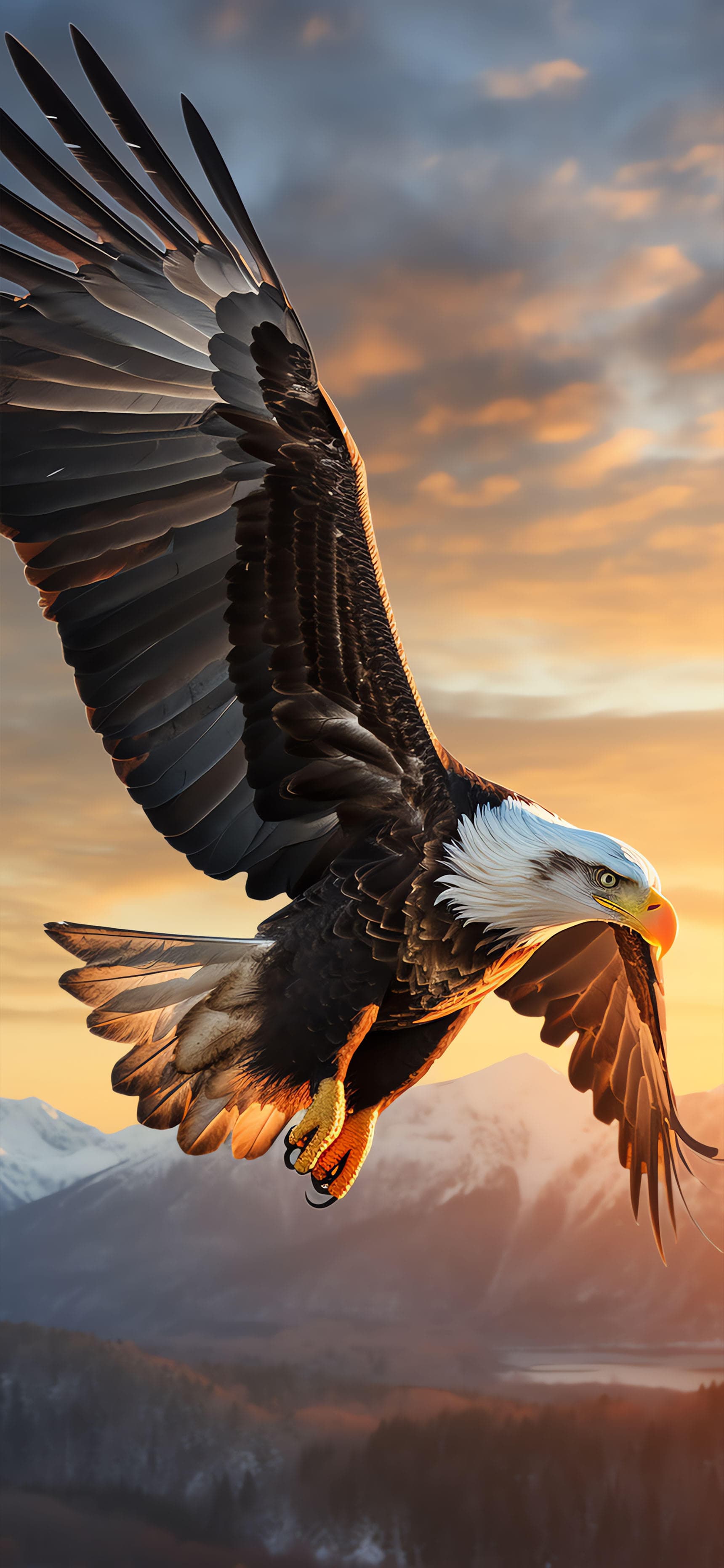 Soaring Eagle - free phone wallpaper