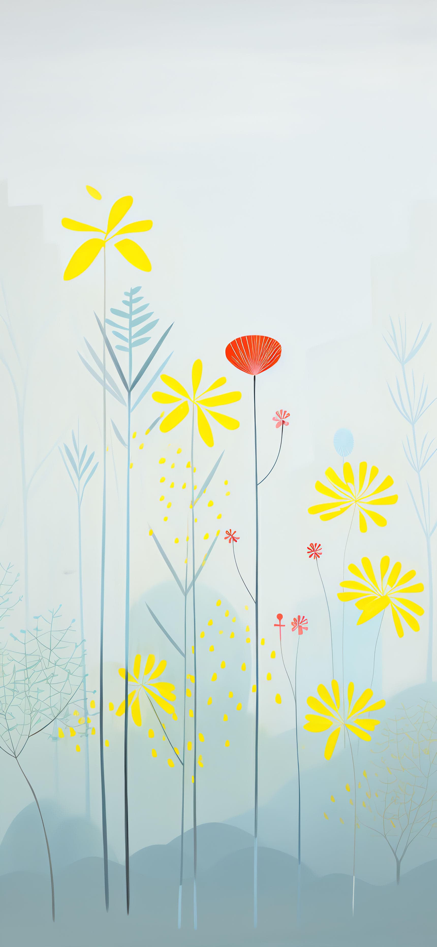 Floral Abstract Dream - free phone wallpaper
