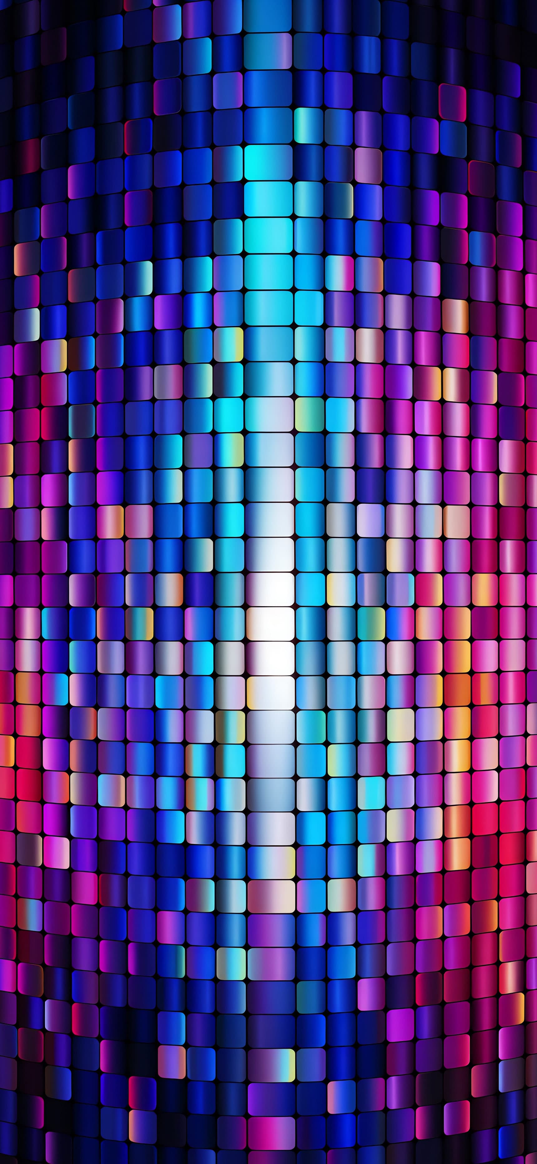 Pixelated Light Display - free phone wallpaper