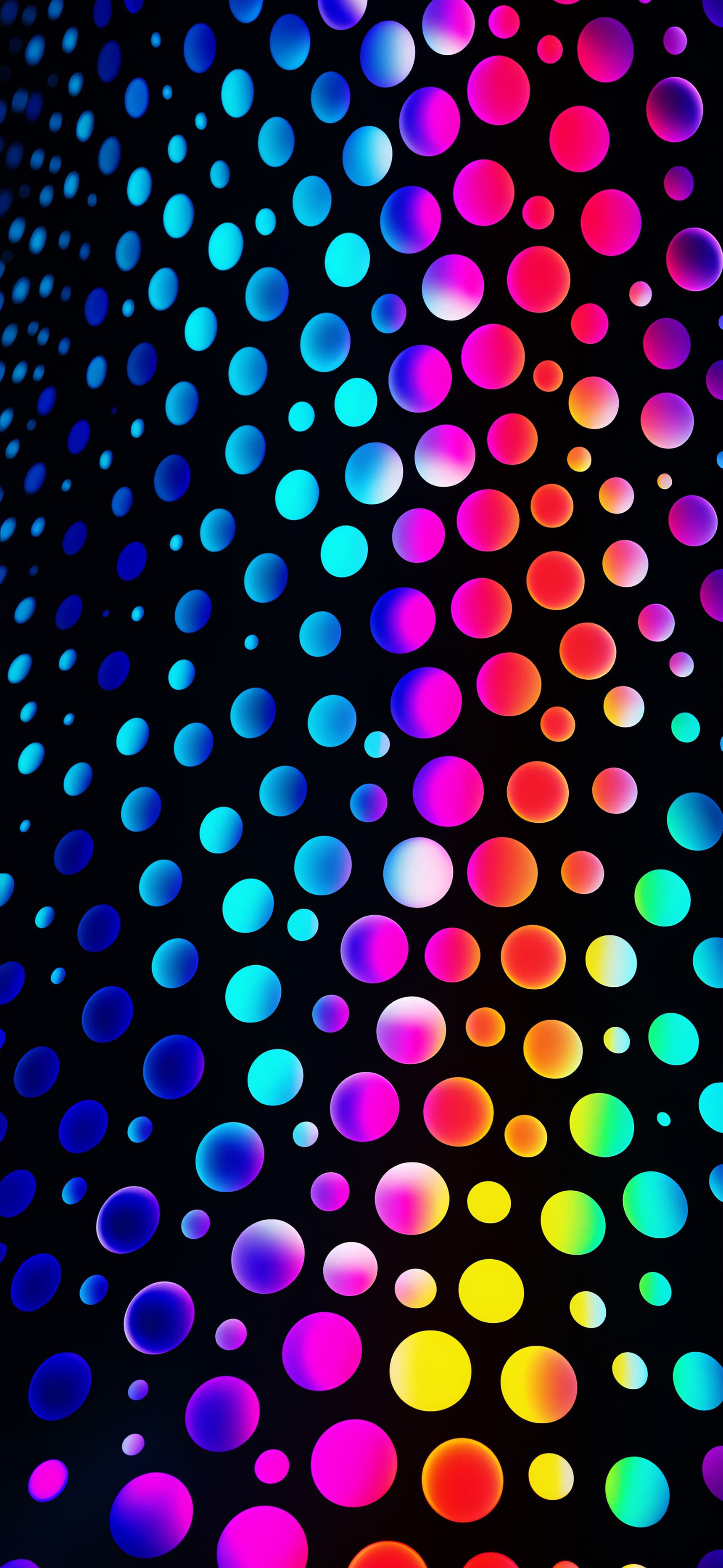 Gradient Dot Matrix - free phone wallpaper