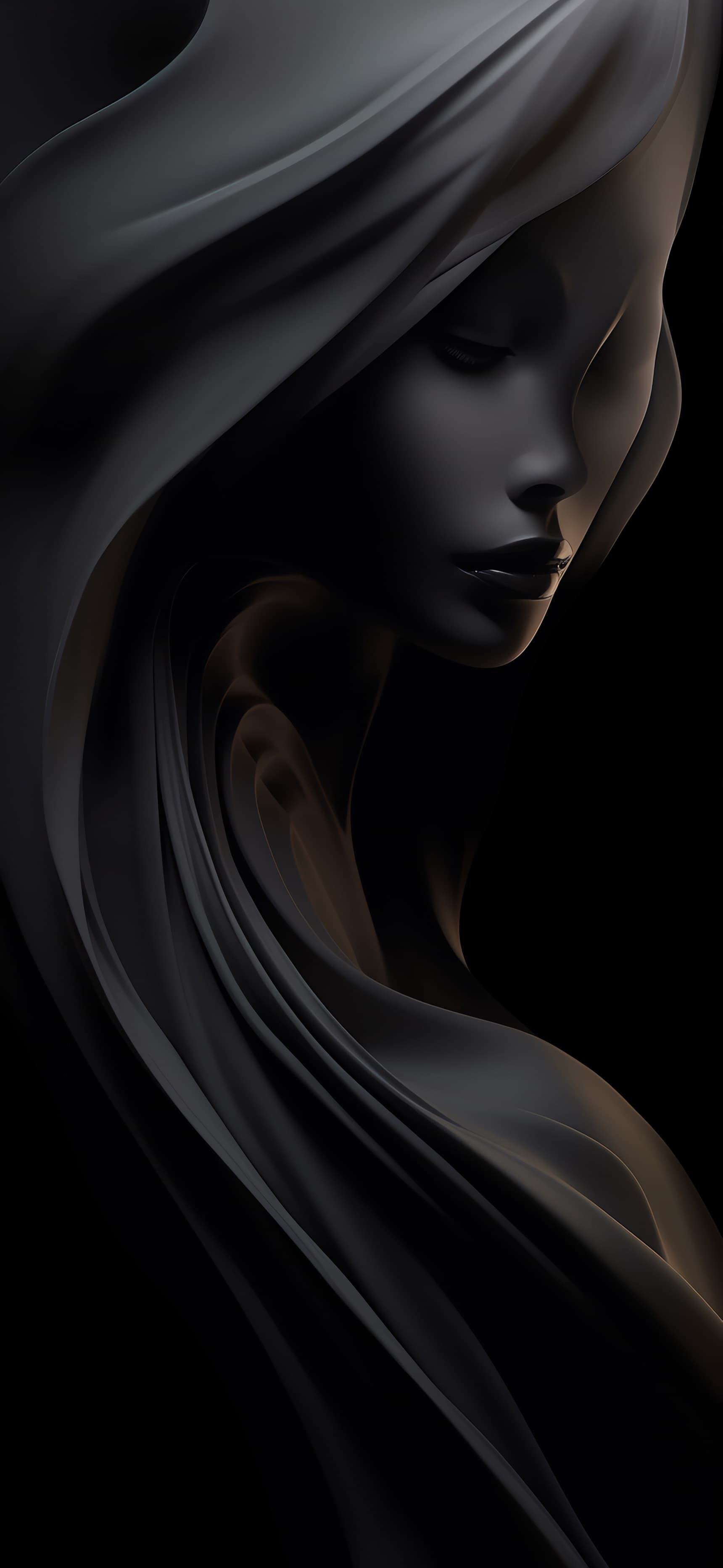 Dark Serene Beauty - free phone wallpaper