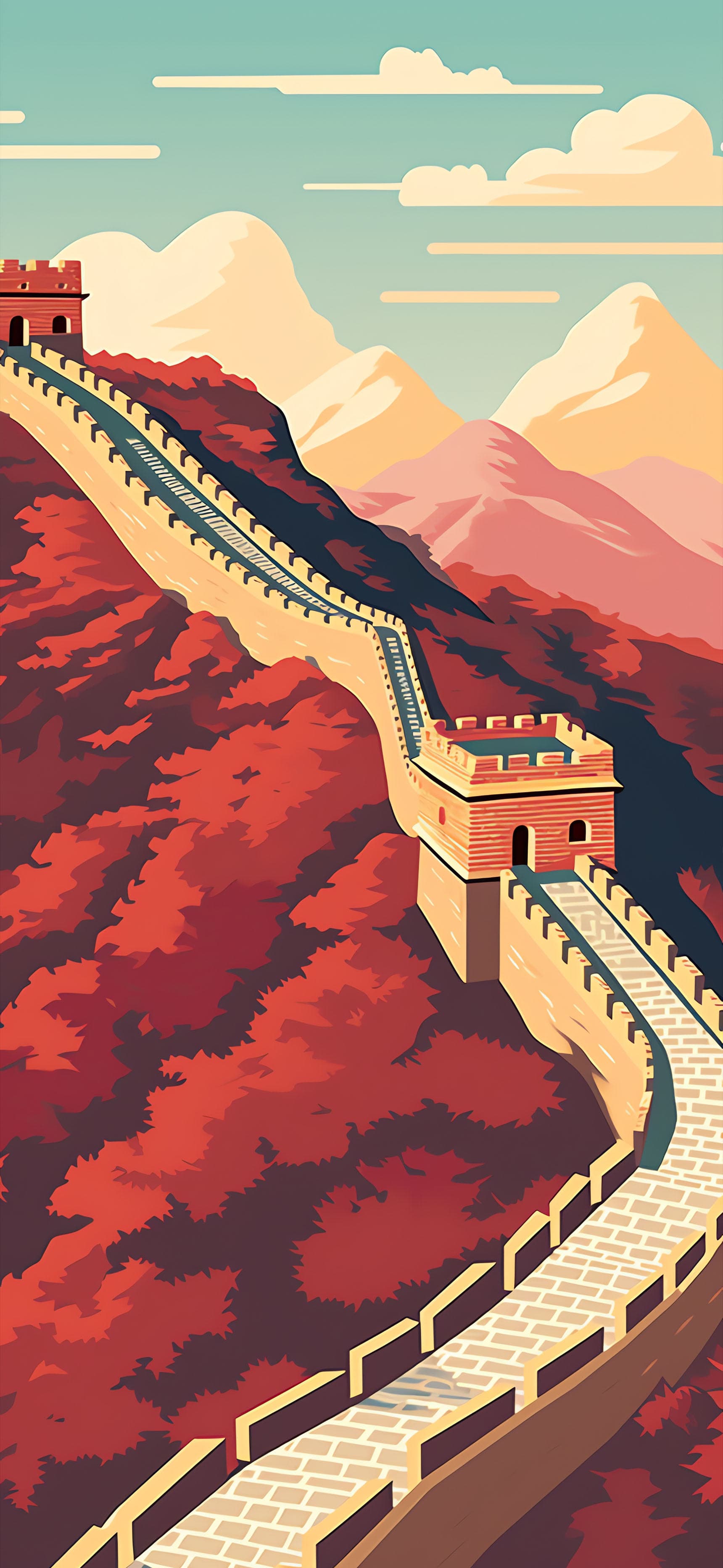 Great Wall Vista - free phone wallpaper