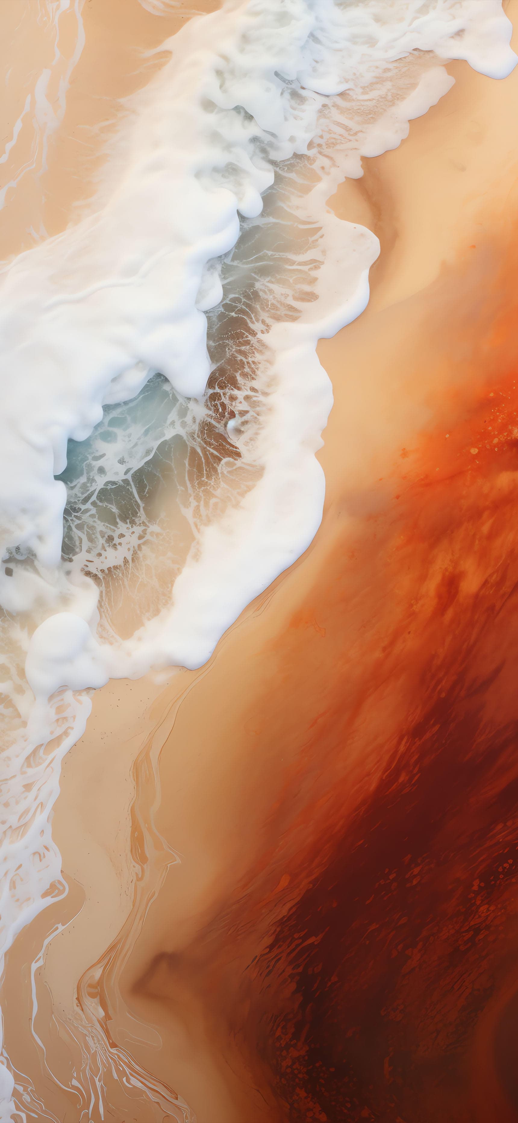Coastal Beach Swirl - free phone wallpaper