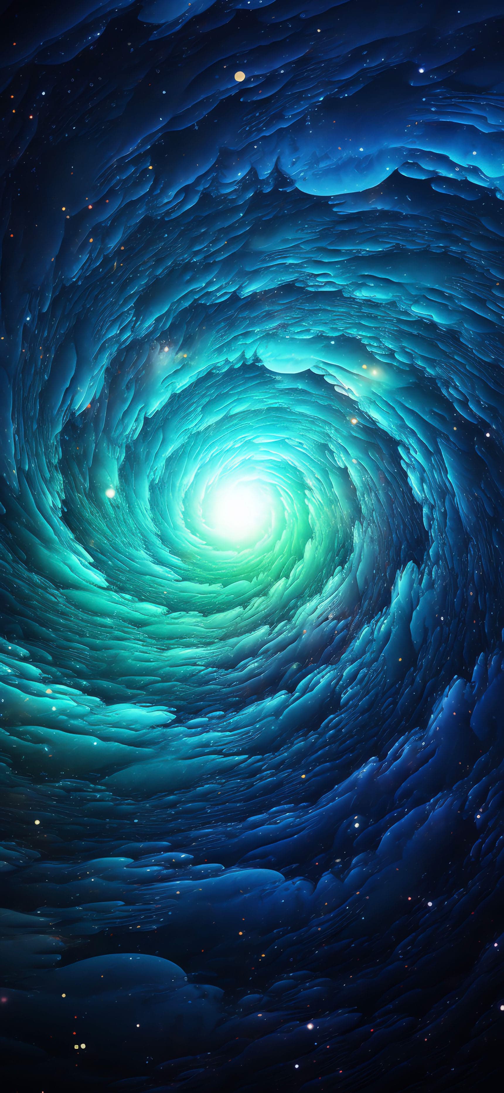 Cosmic Swirl Nebula - free phone wallpaper