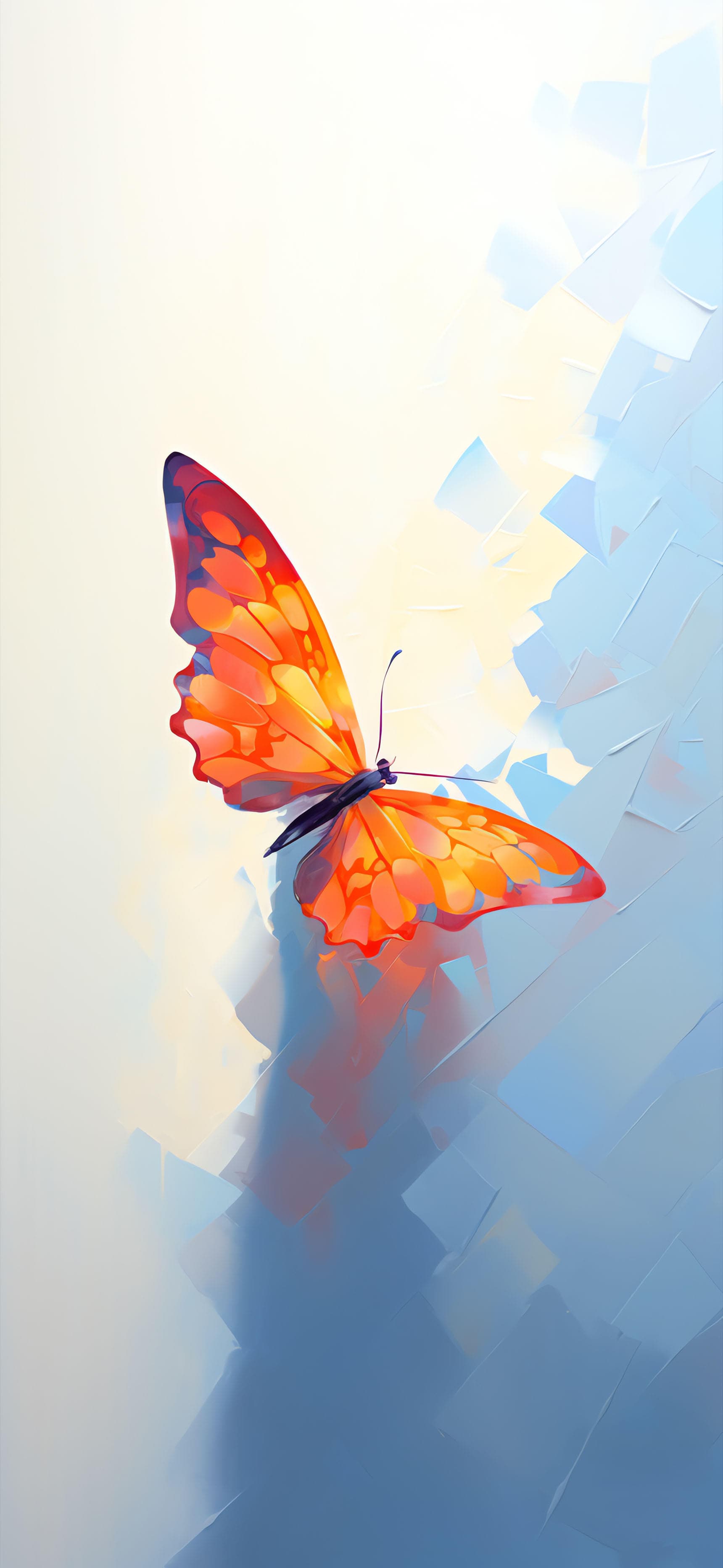 Painted Butterfly - free phone wallpaper