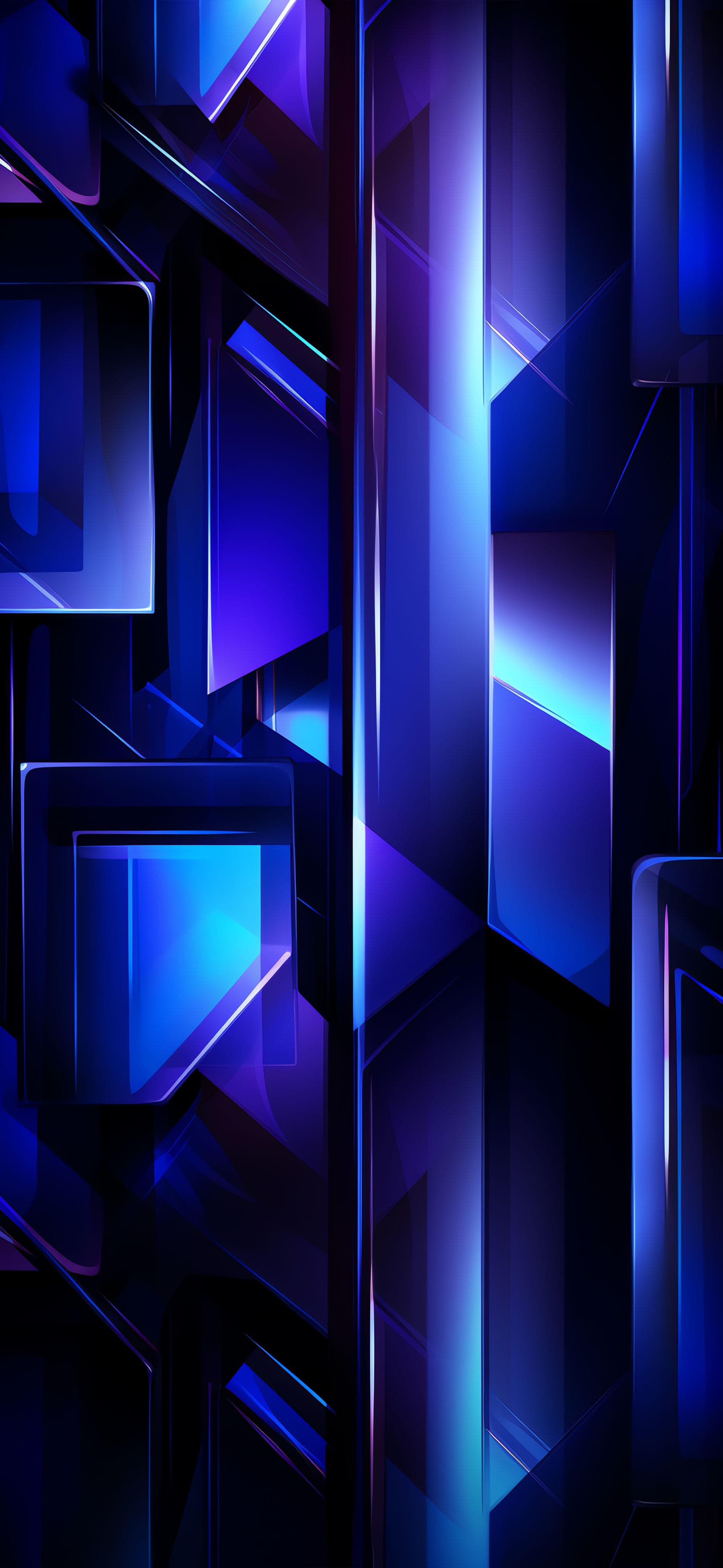 Abstract Crystal Shards - free phone wallpaper
