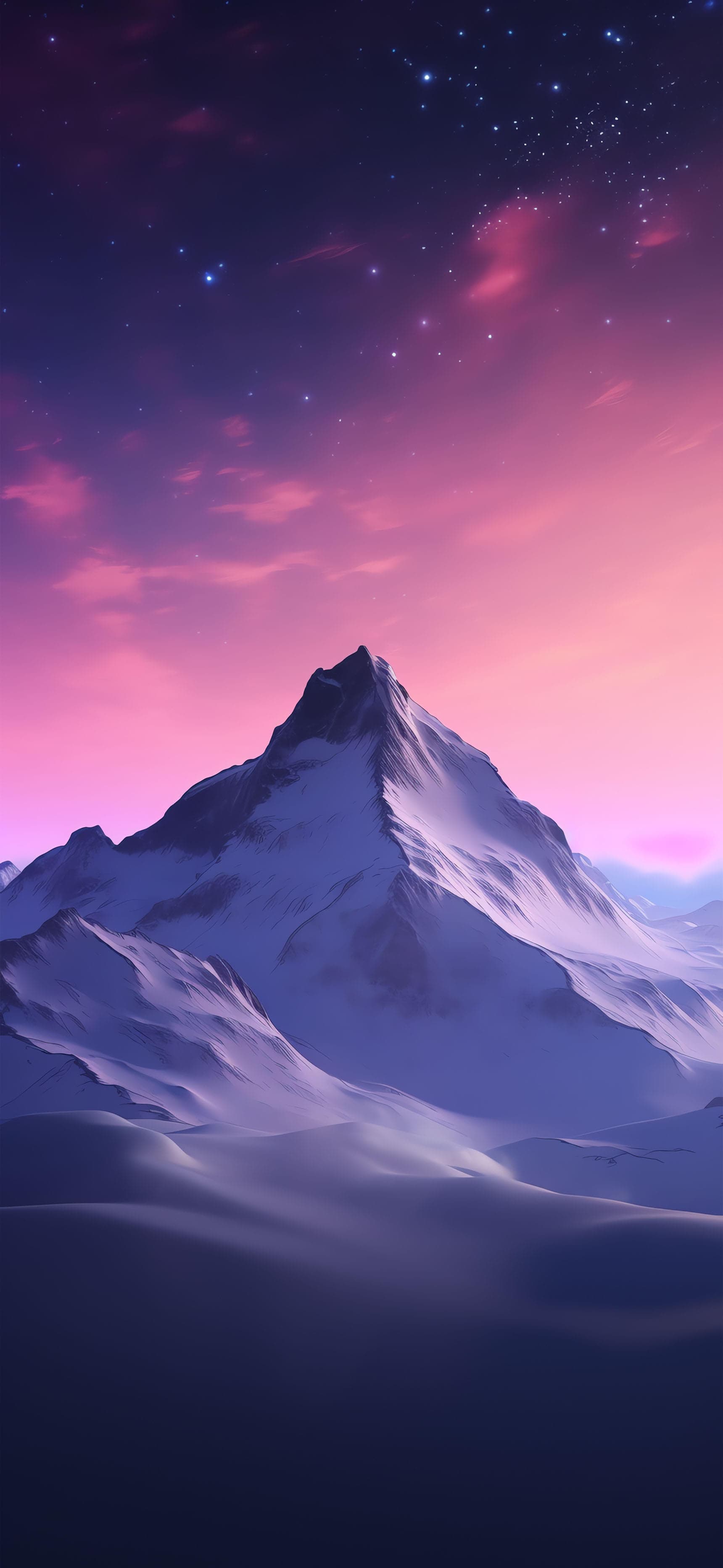 Celestial Mountain Peak - free phone wallpaper