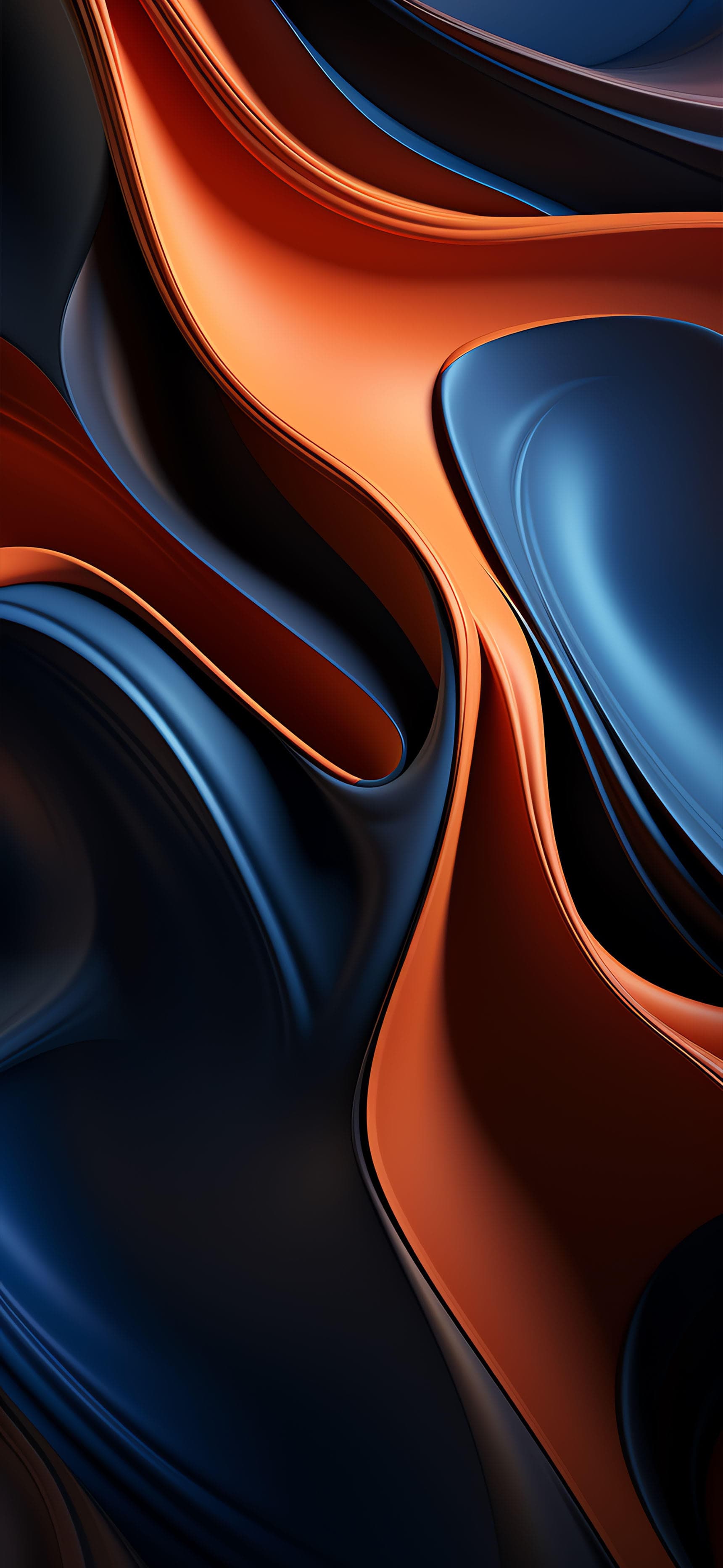 Swirling Color Abstract - free phone wallpaper