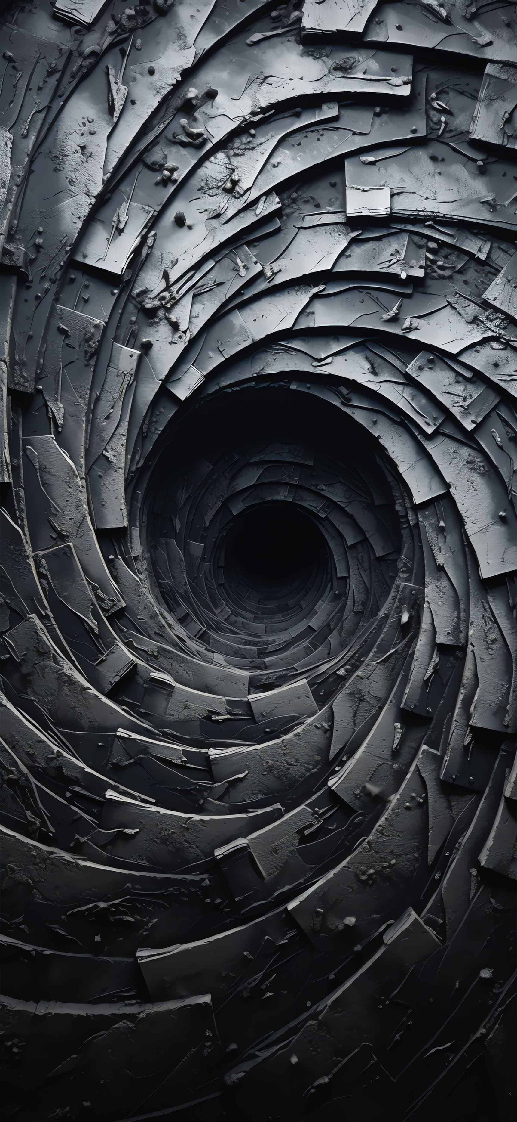 Swirling Dark Abyss - free phone wallpaper