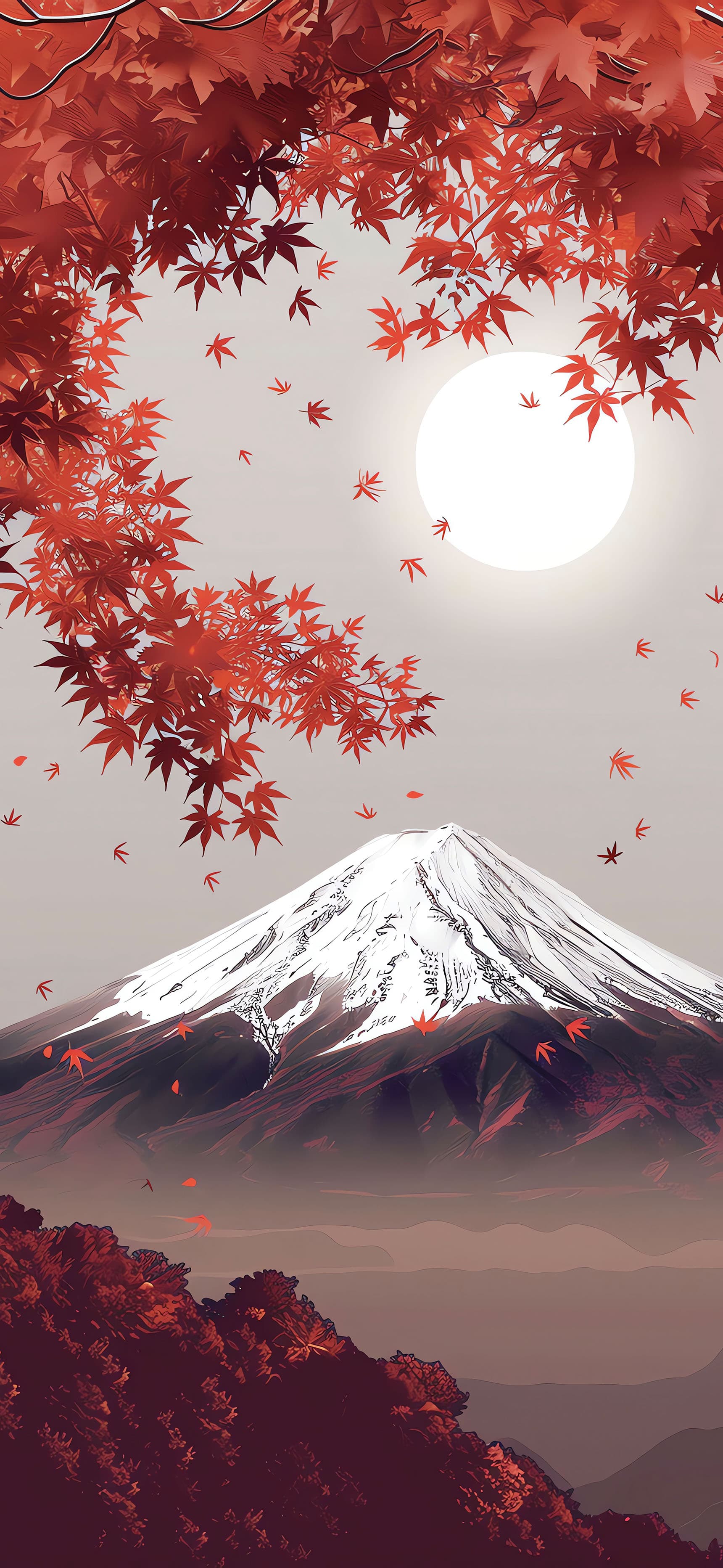 Autumnal Mountain Serenity - free phone wallpaper