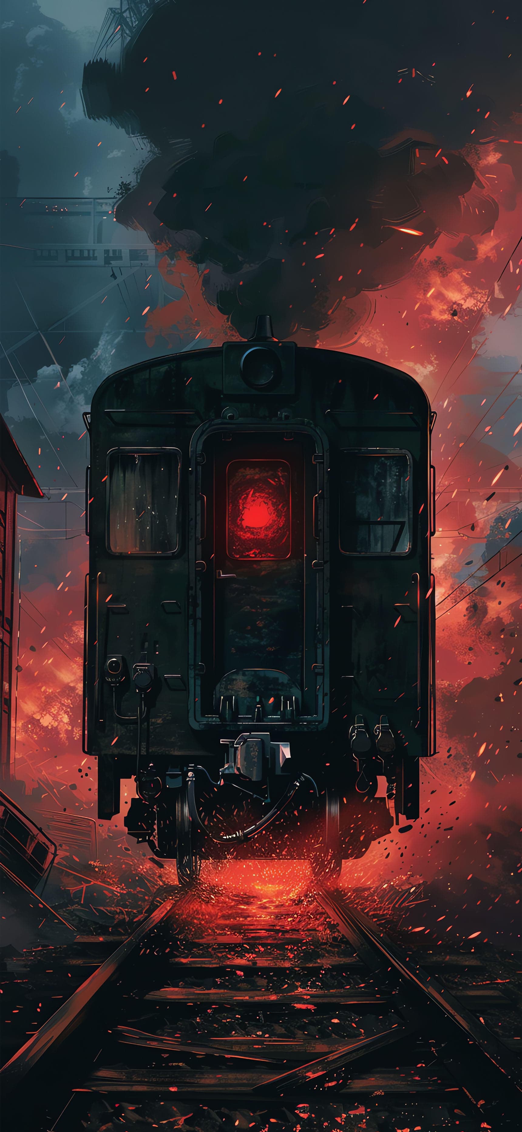 Inferno Train Ride - free phone wallpaper