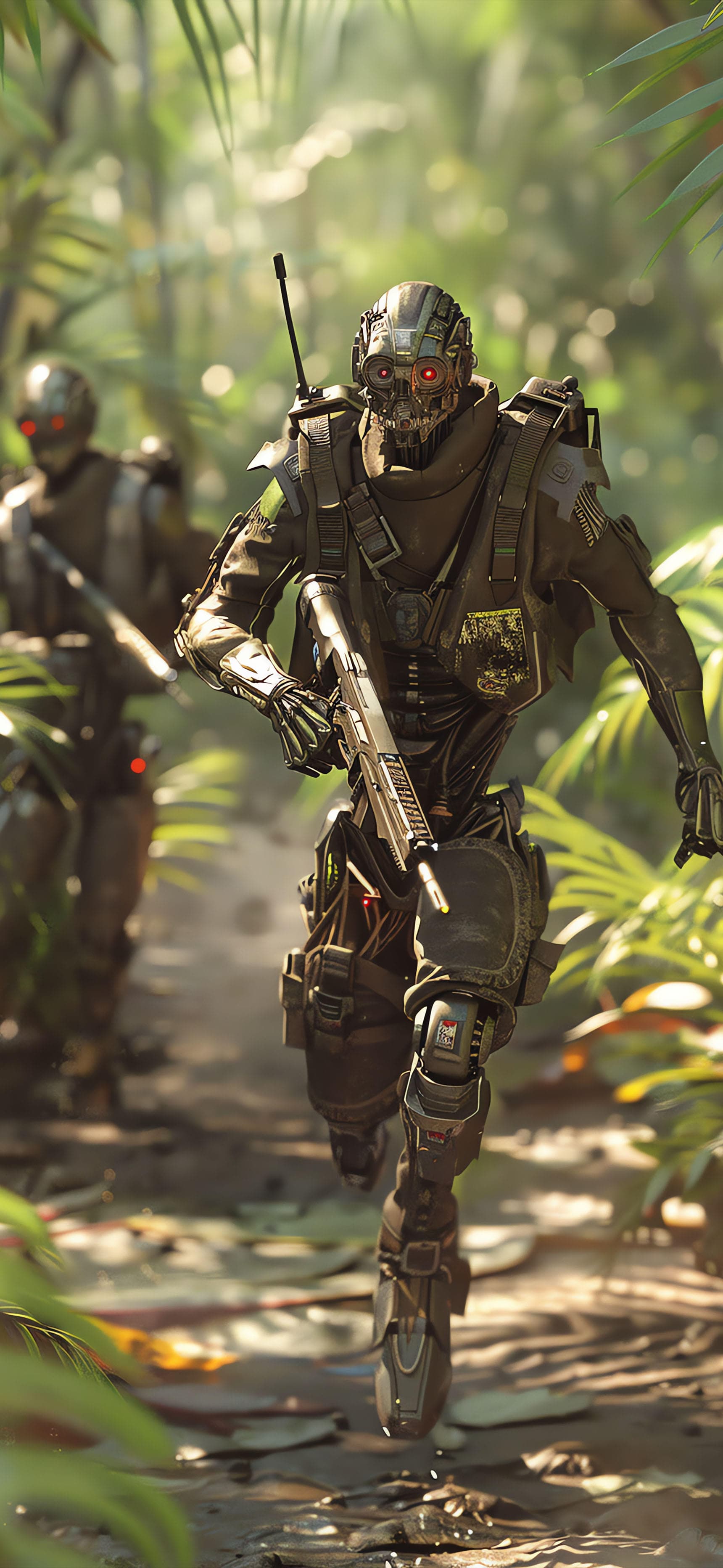 Futuristic Robot Squad - free phone wallpaper