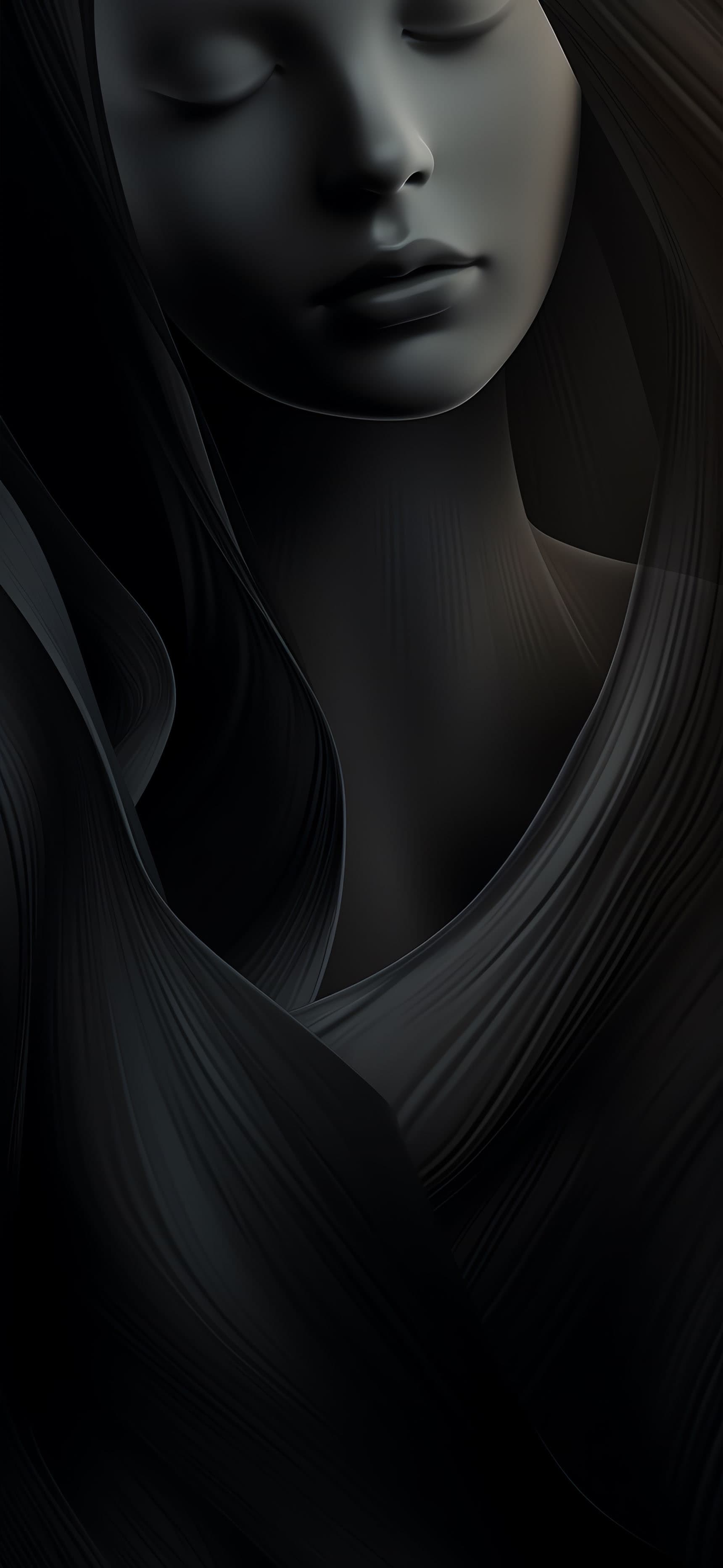 Dark Female Form - free phone wallpaper