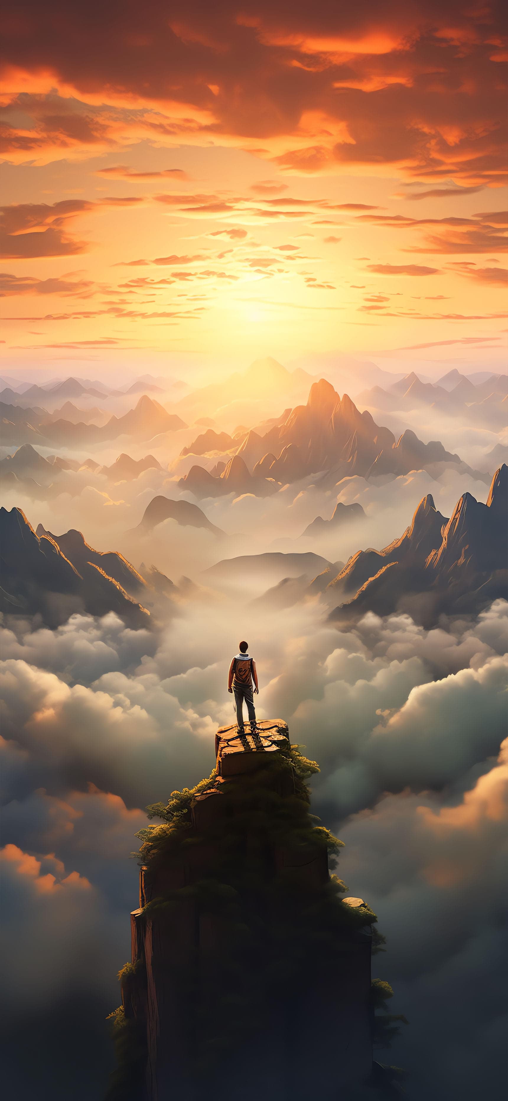 Sunrise Mountain Peak - free phone wallpaper