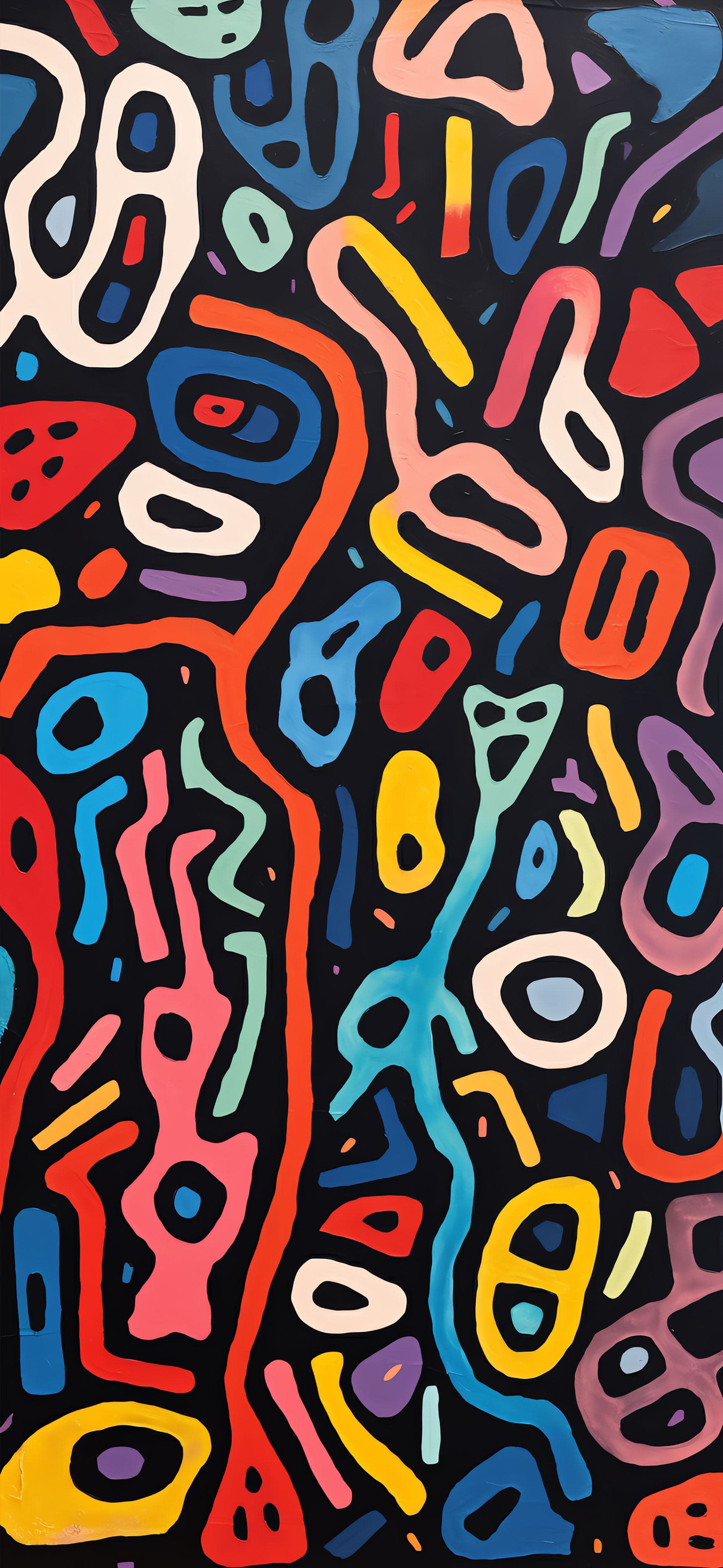 Abstract Colorful Shapes - free phone wallpaper