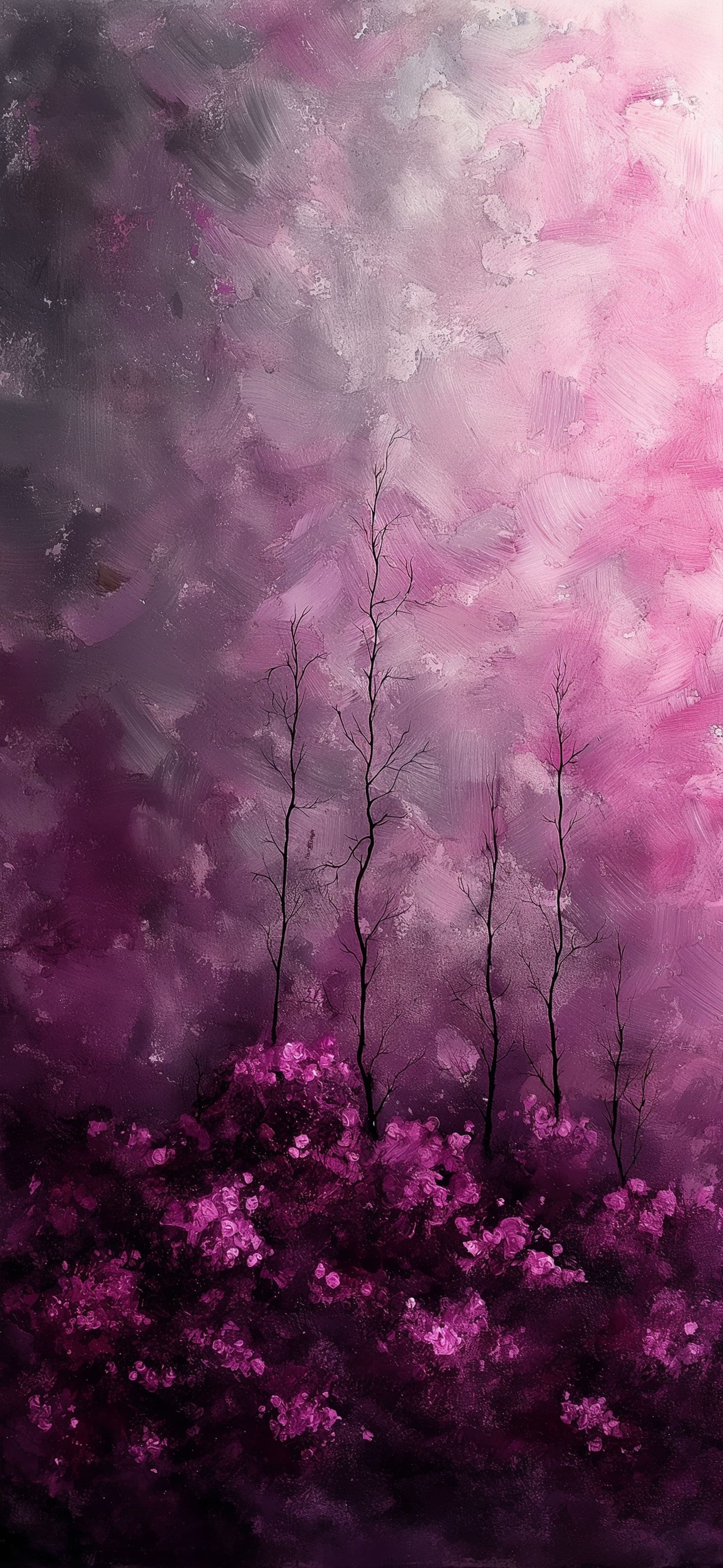 Purple Floral Dream - free phone wallpaper