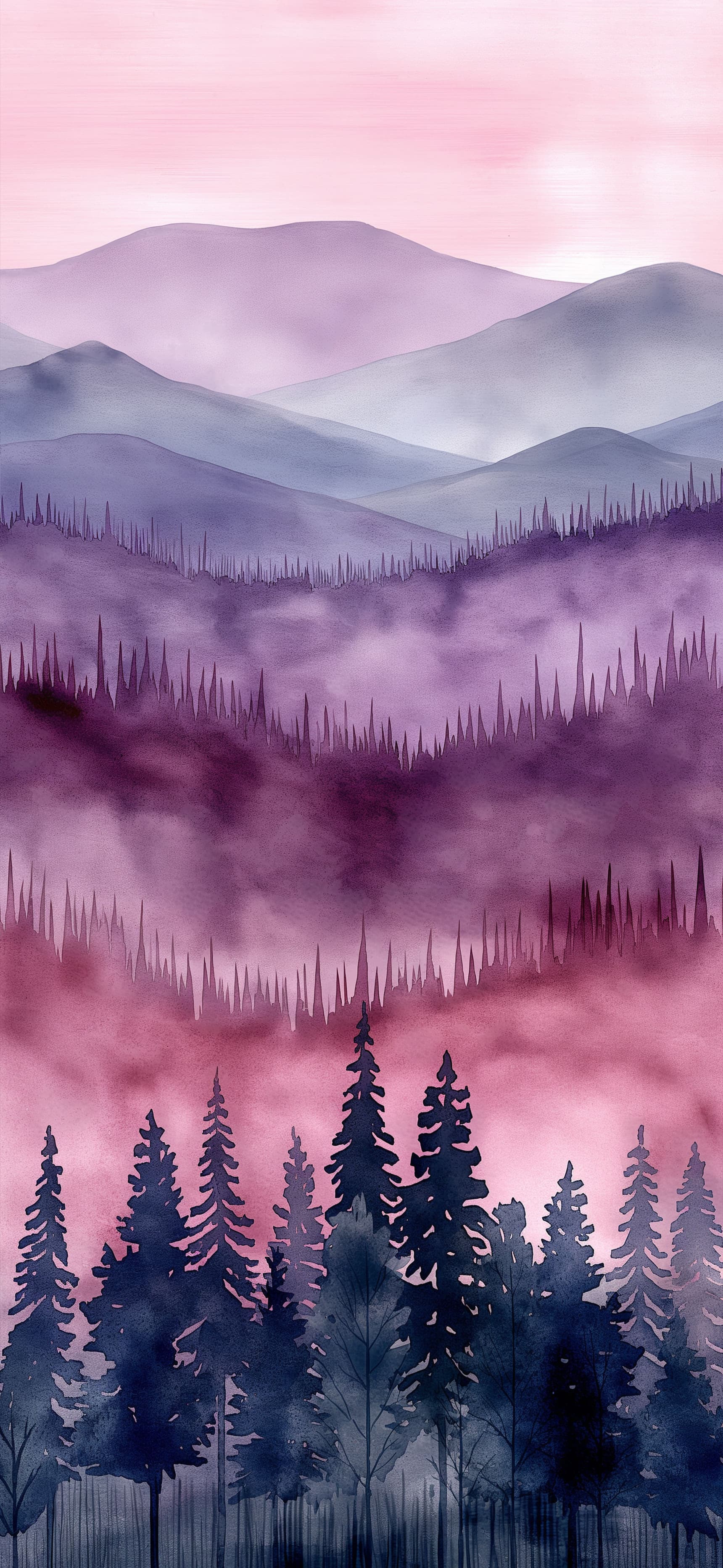 Purple Mountain Haze - free phone wallpaper