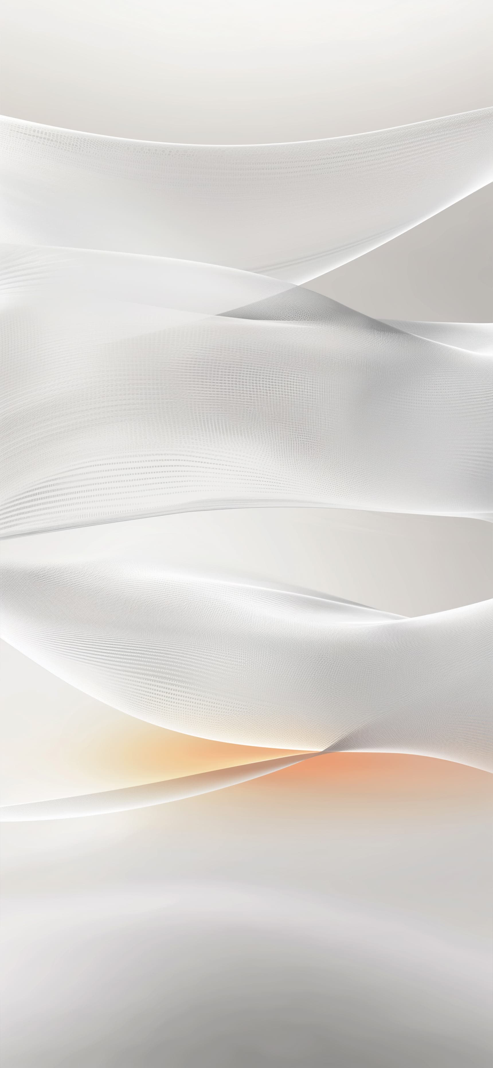 Subtle White Curves - free phone wallpaper