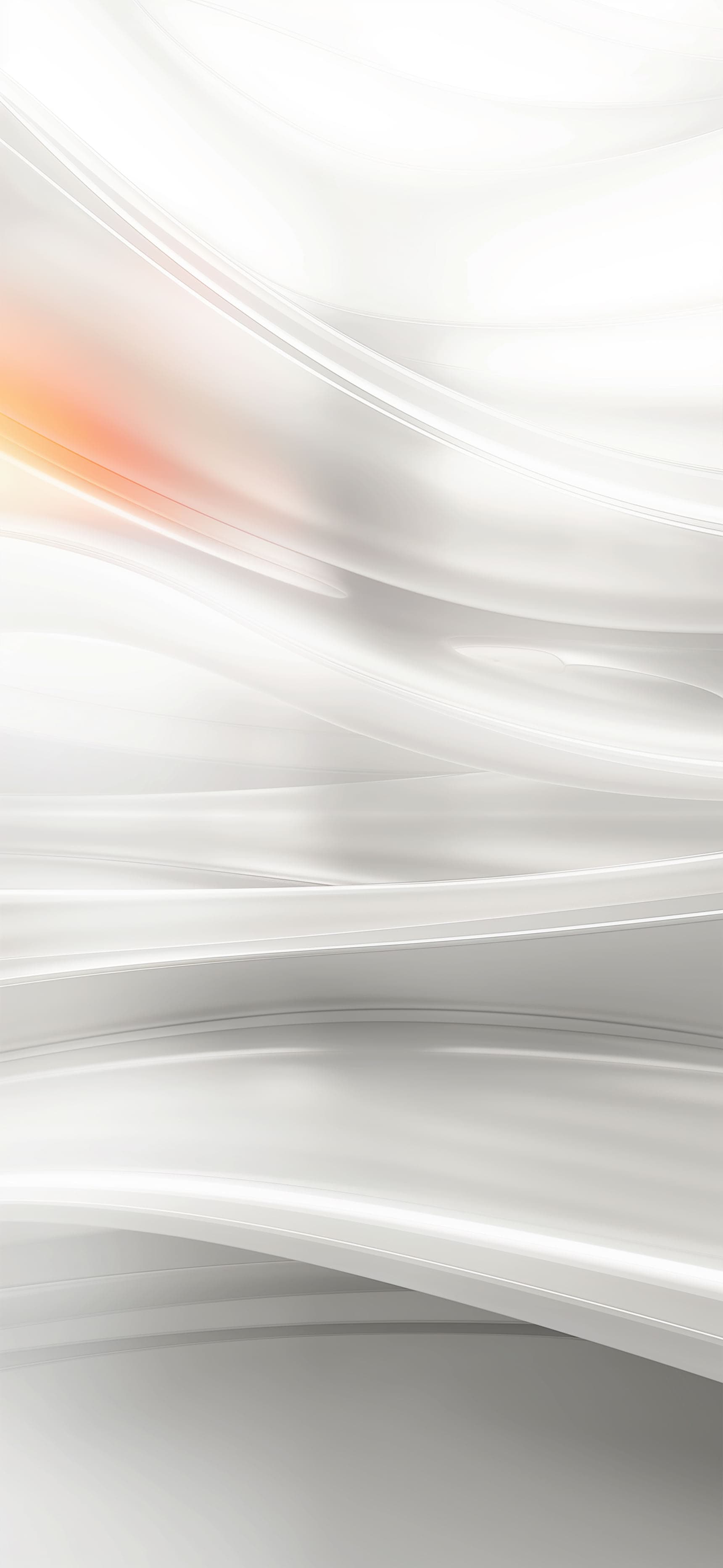 Abstract White Waves - free phone wallpaper