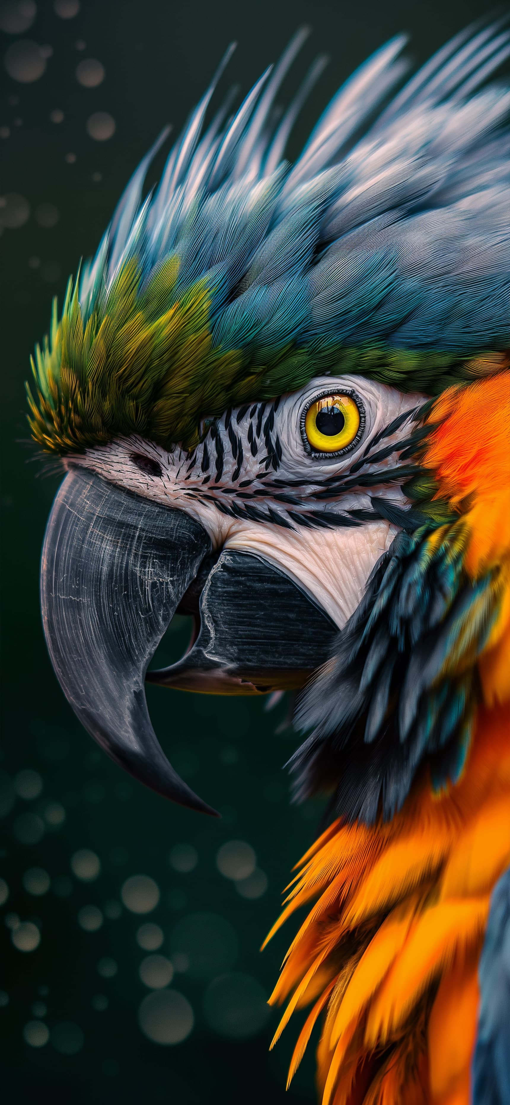 Macaw Portrait Close-up - free phone wallpaper