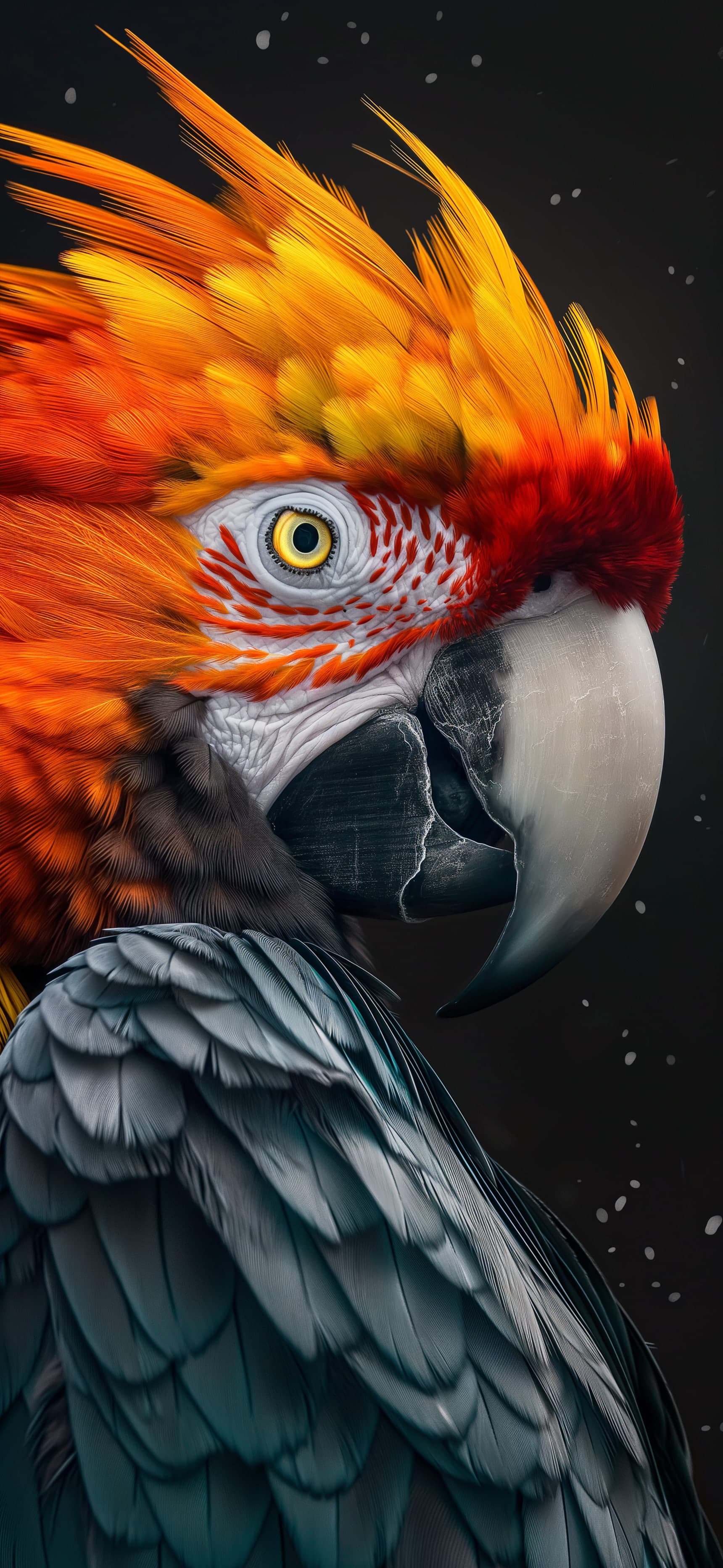 Colorful Macaw Portrait - free phone wallpaper