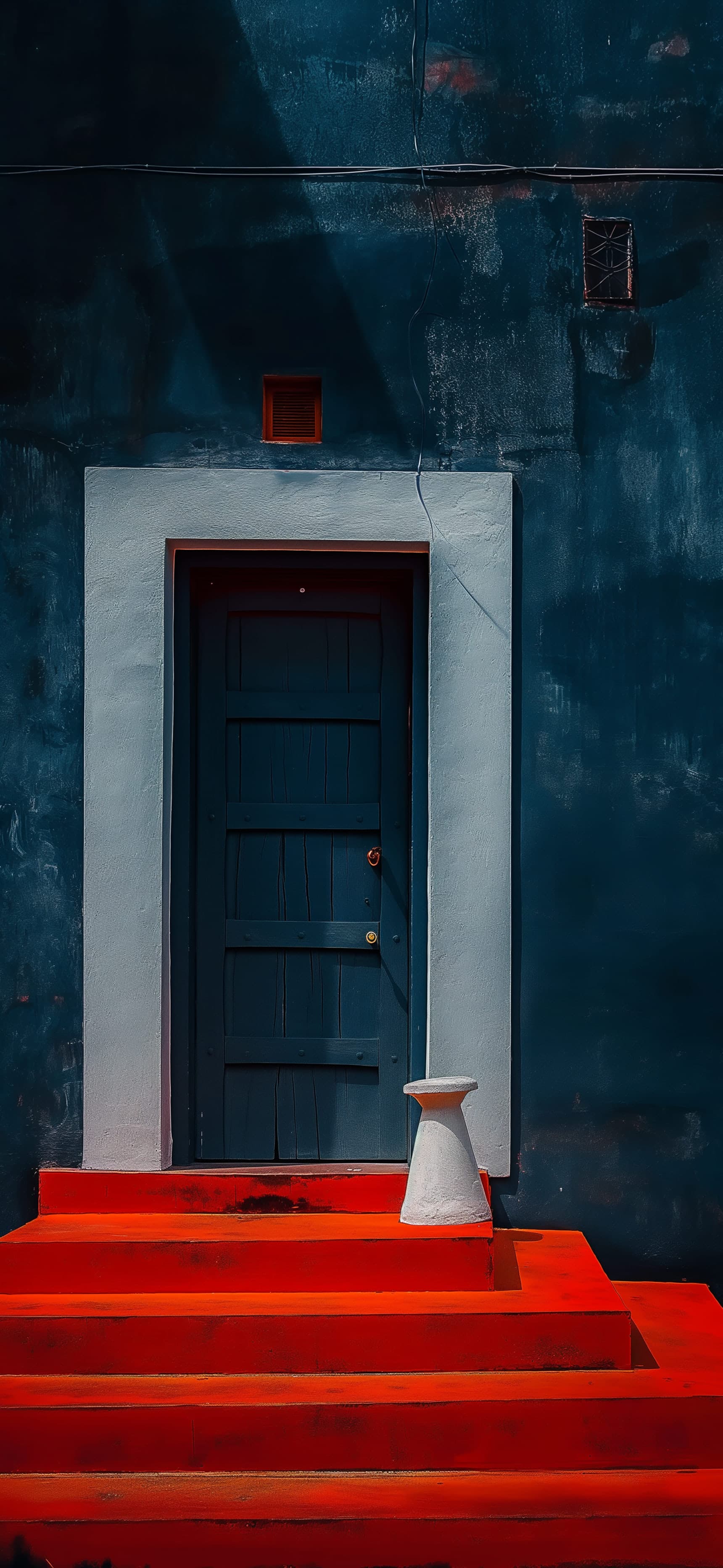 Blue Door Entrance - free phone wallpaper