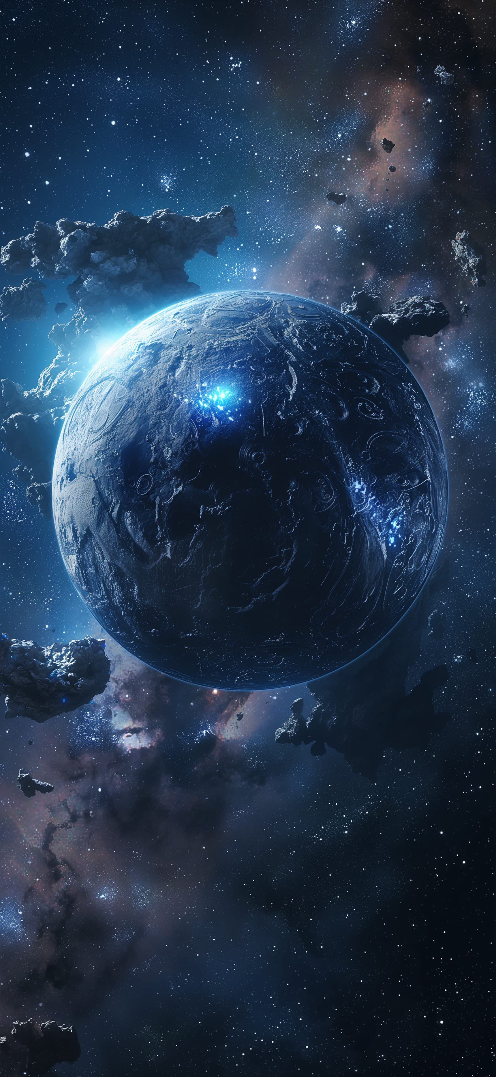 Cosmic Planet Nebula - free phone wallpaper