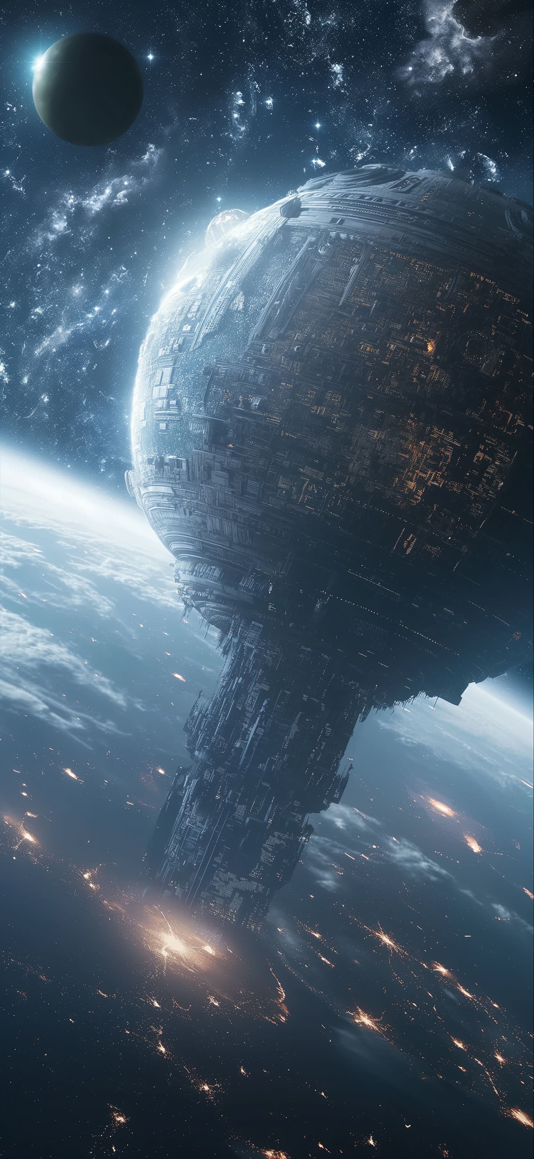 Orbital Space Station - free phone wallpaper