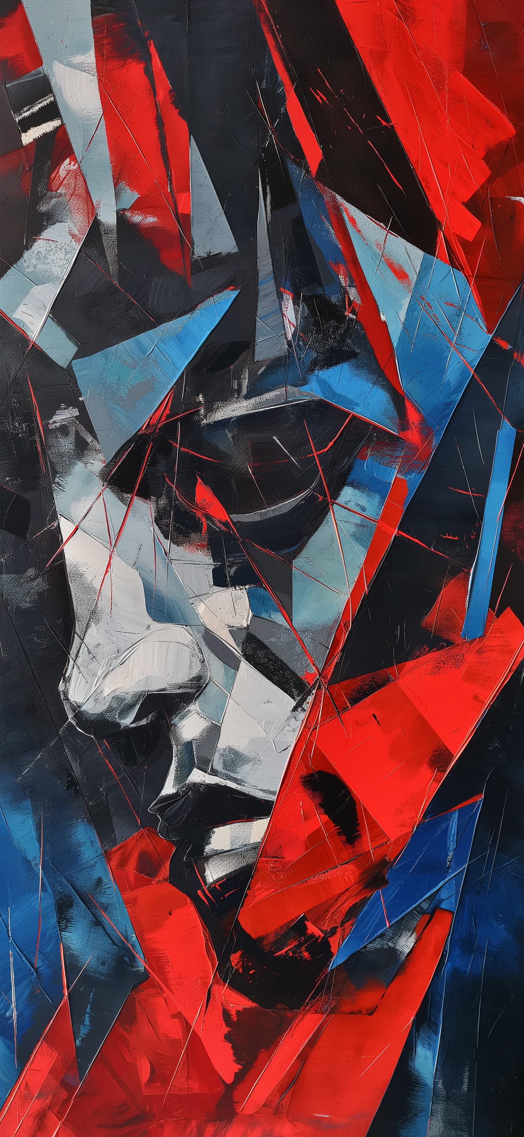Fragmented Face - free phone wallpaper
