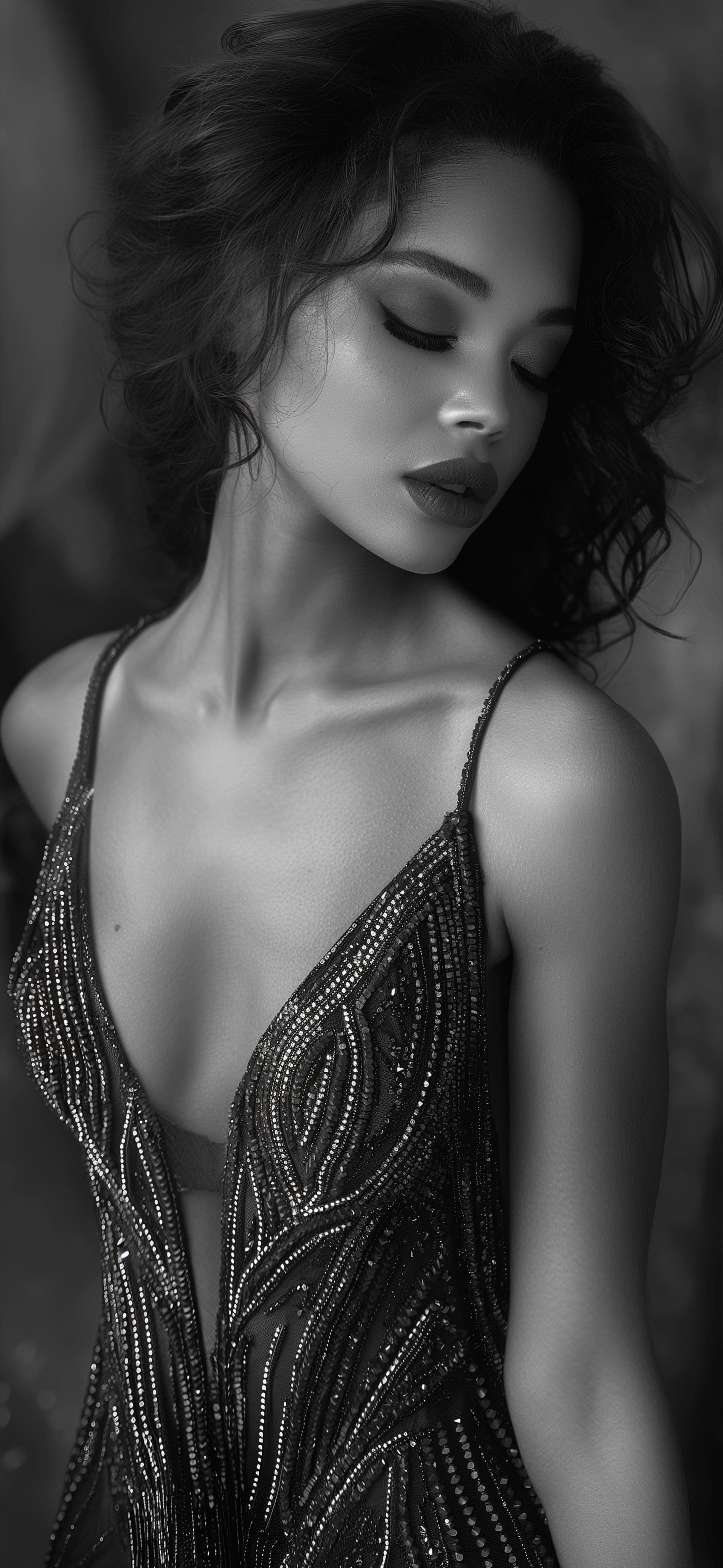 Monochrome Glam - free phone wallpaper