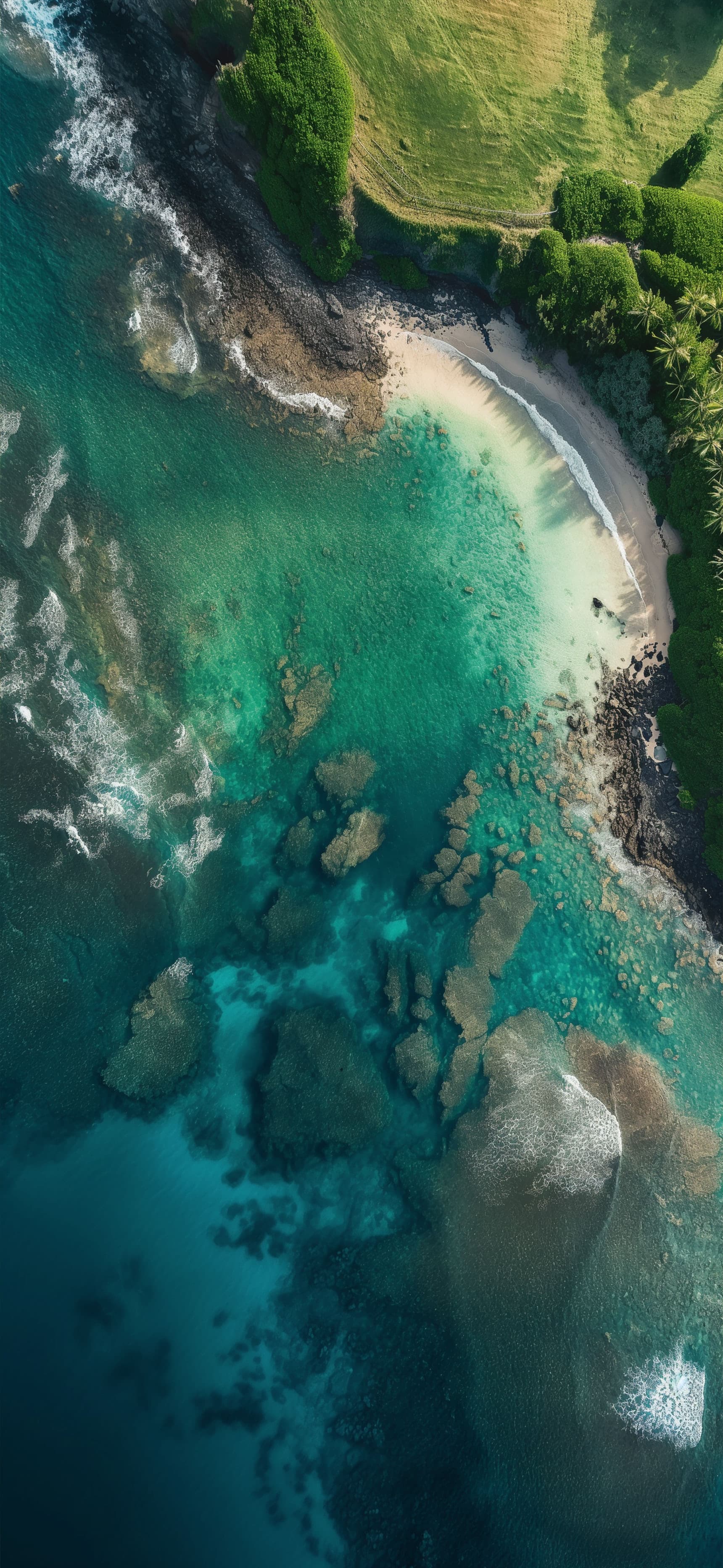 Shoreline Drop - free phone wallpaper
