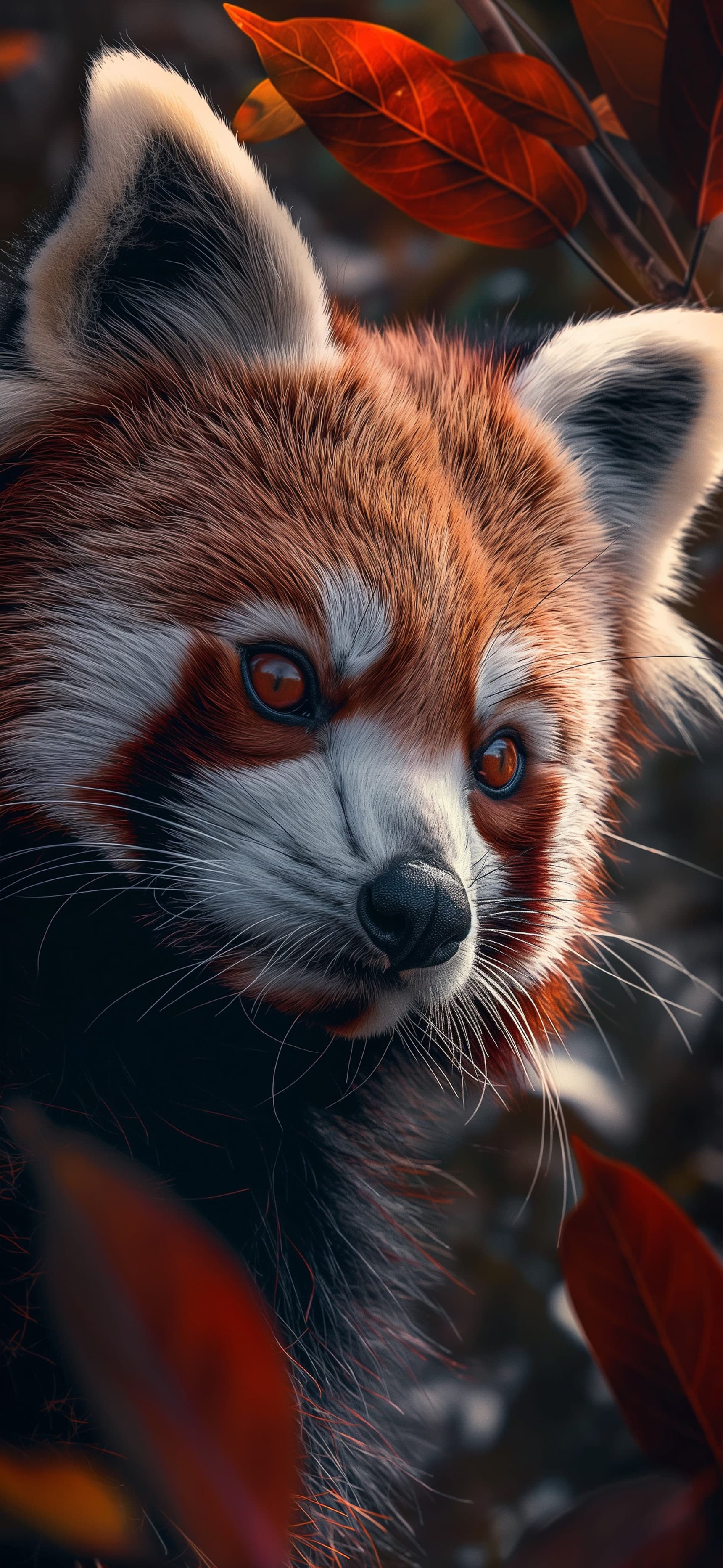 Crimson Panda - free phone wallpaper