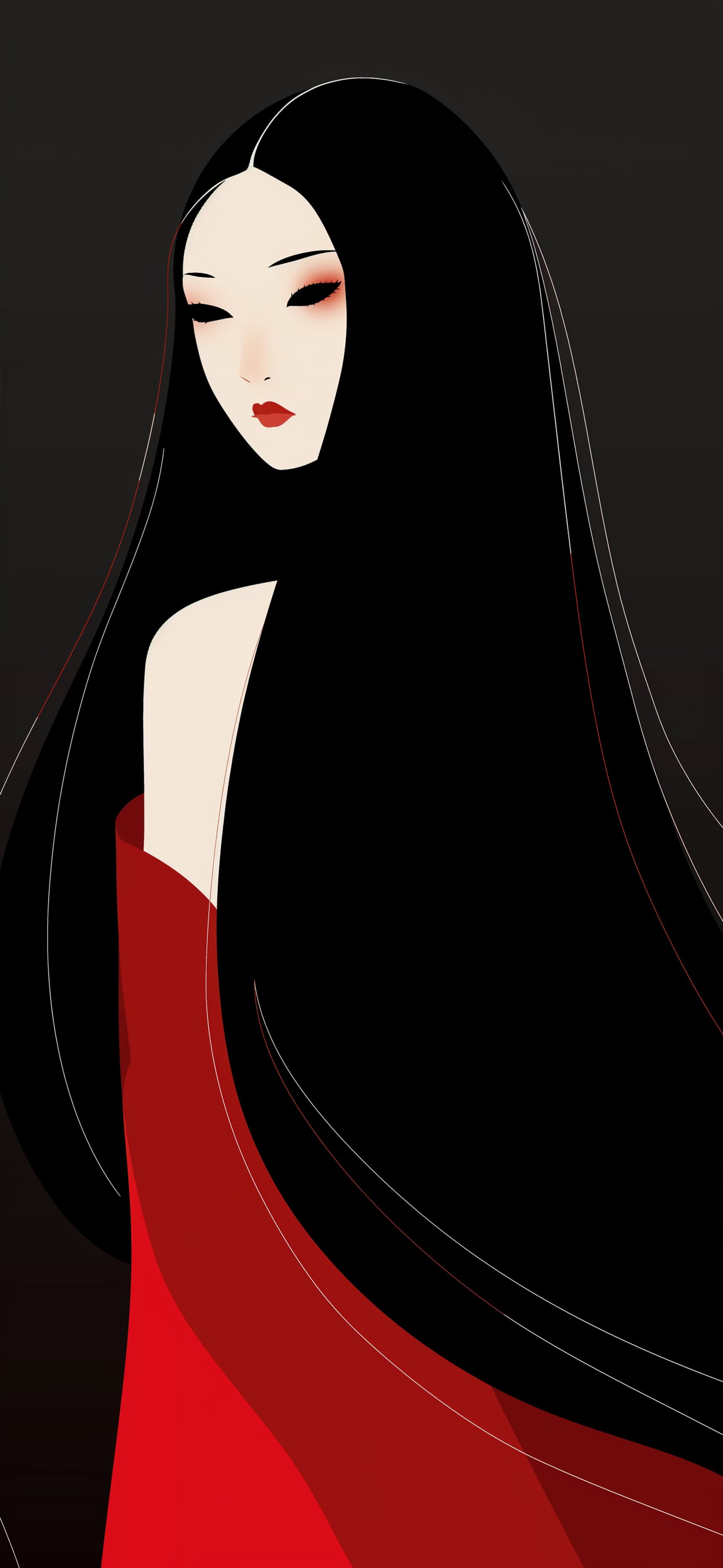 Scarlet Gaze - free phone wallpaper