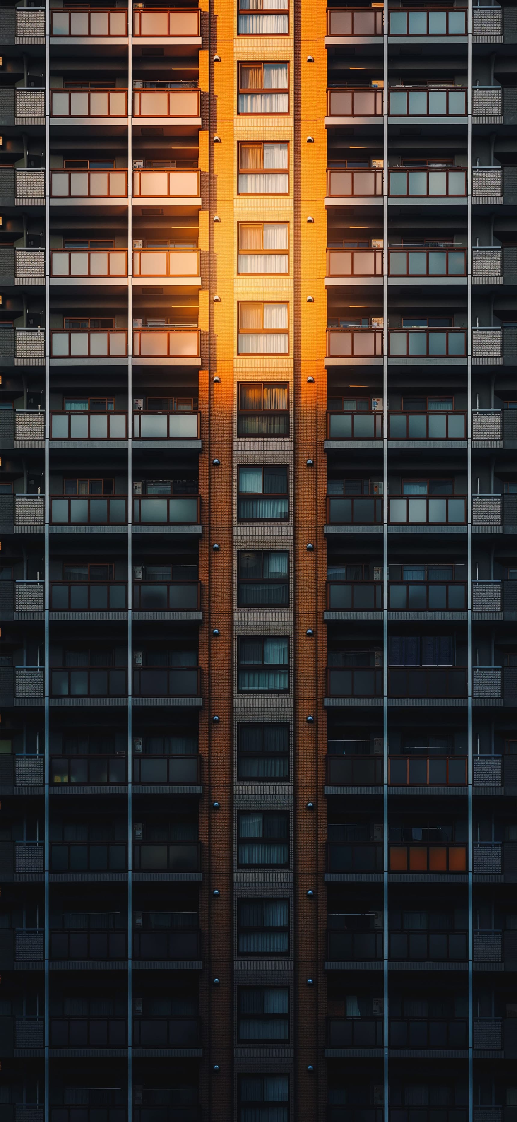 Grid Glow - free phone wallpaper
