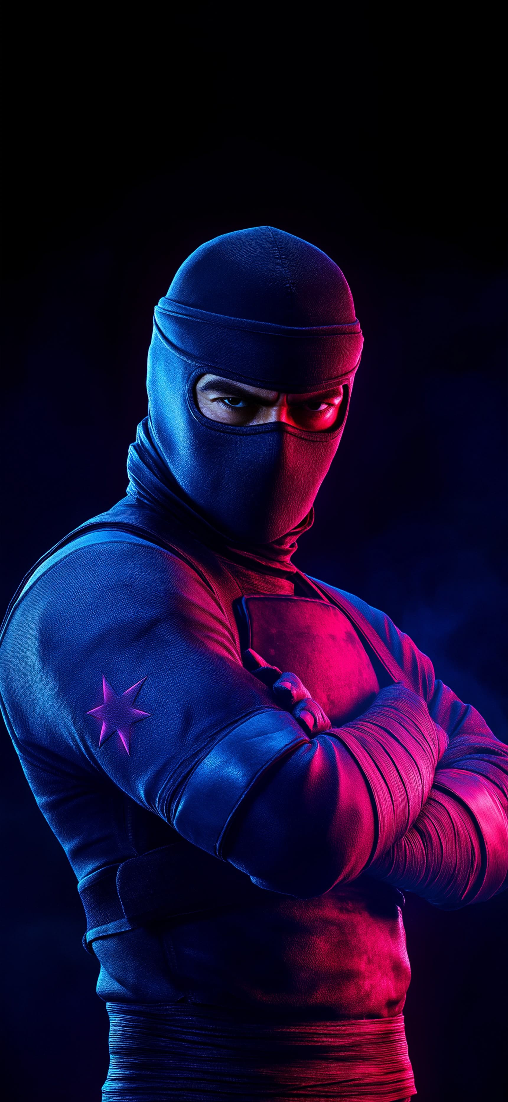 Neon Ninja - free phone wallpaper