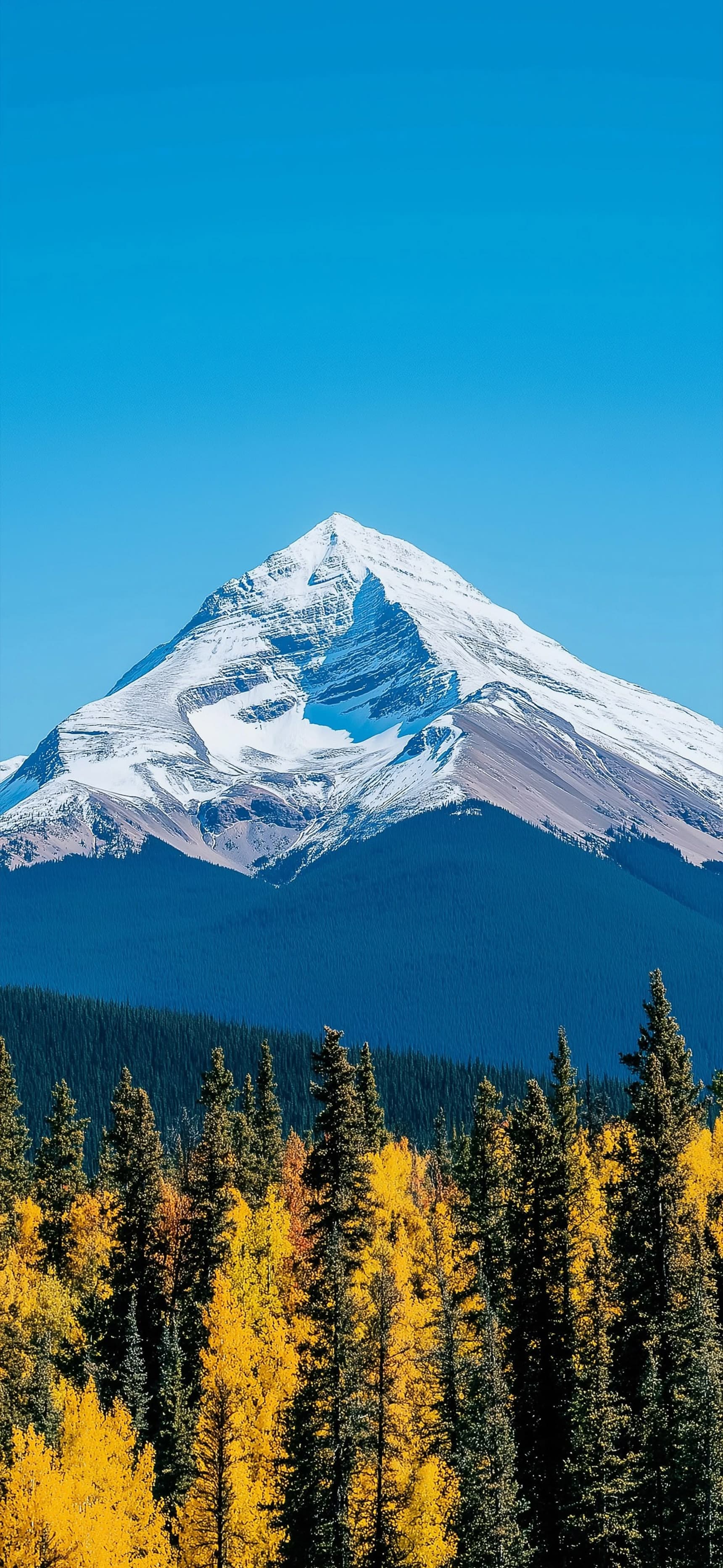 Snow Crowned Peaks - free phone wallpaper