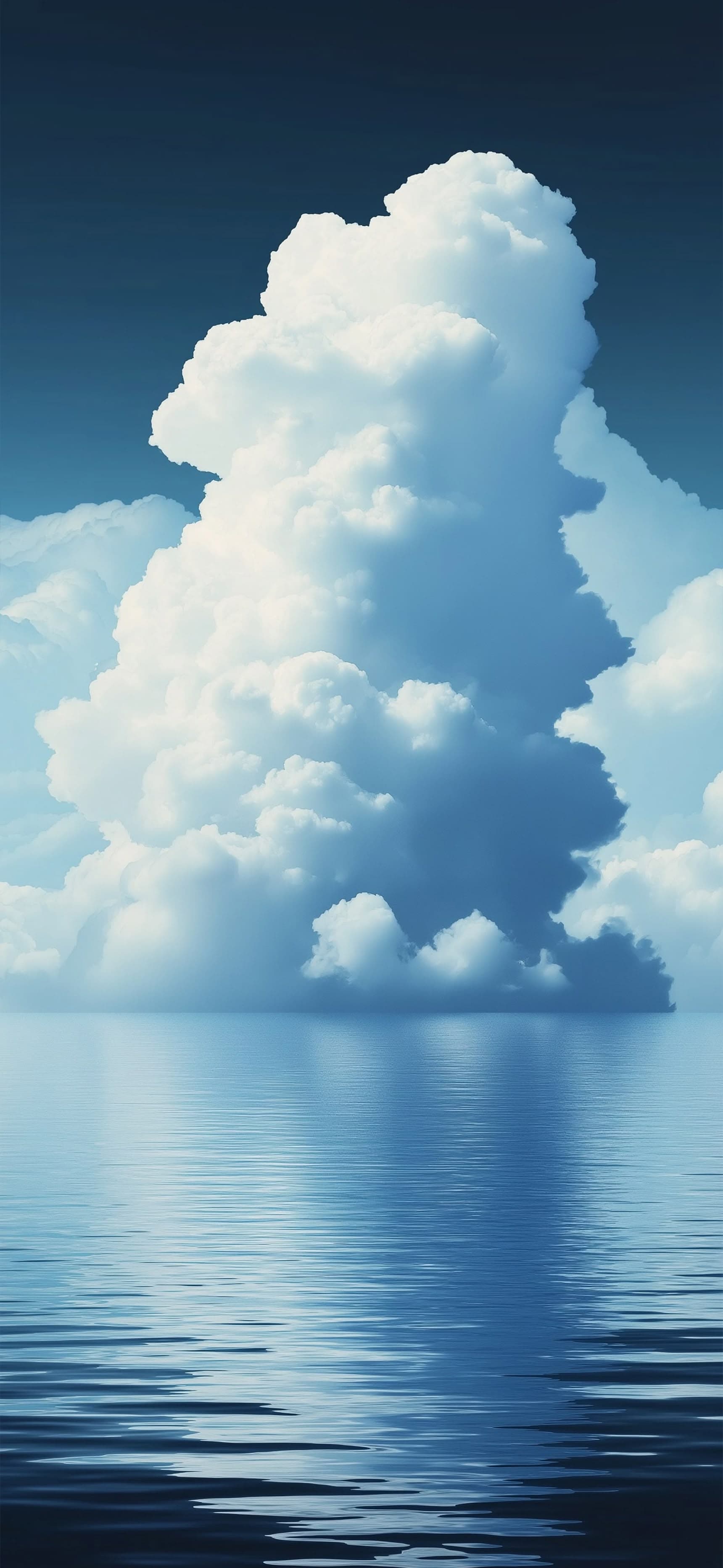 Towering Cloud Reflection - free phone wallpaper