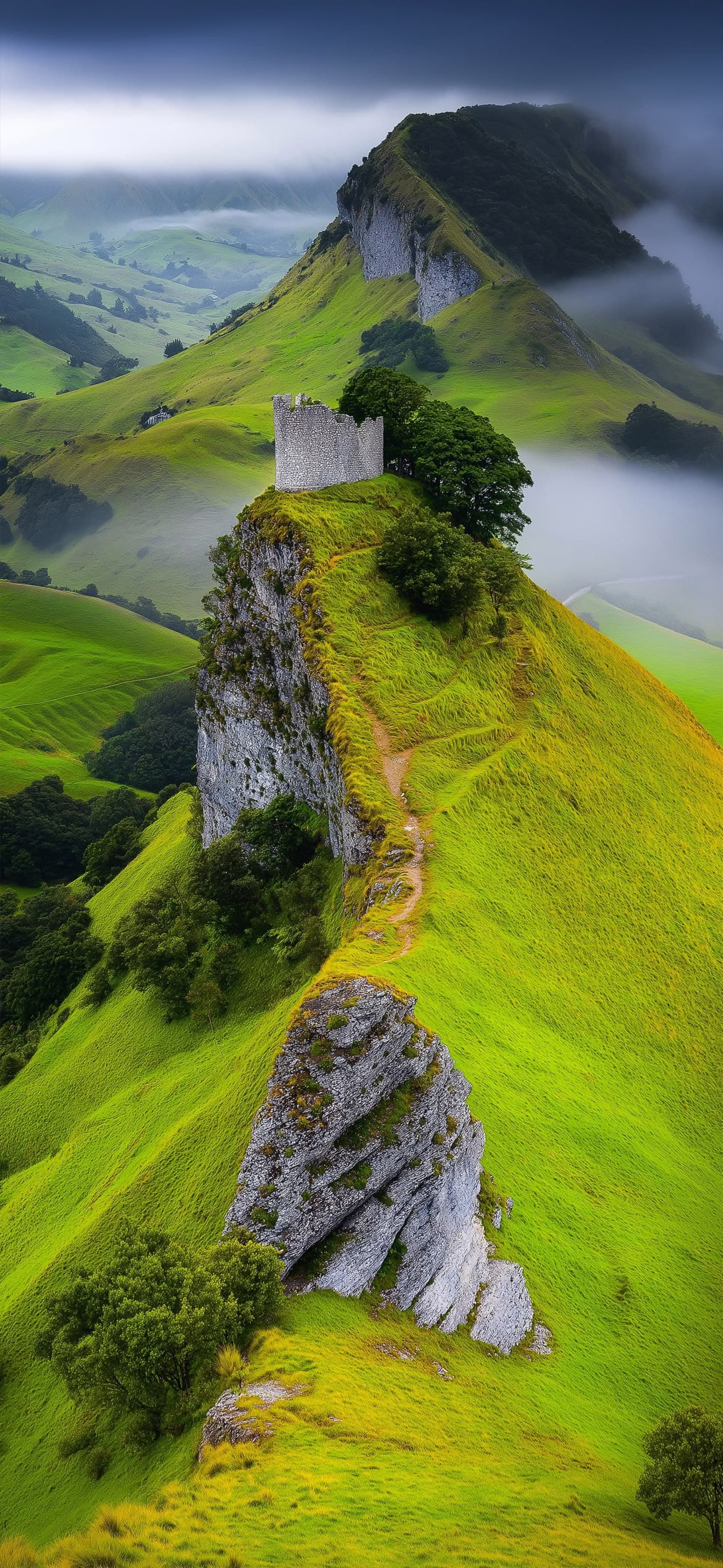 Castle on the Ridge - free phone wallpaper