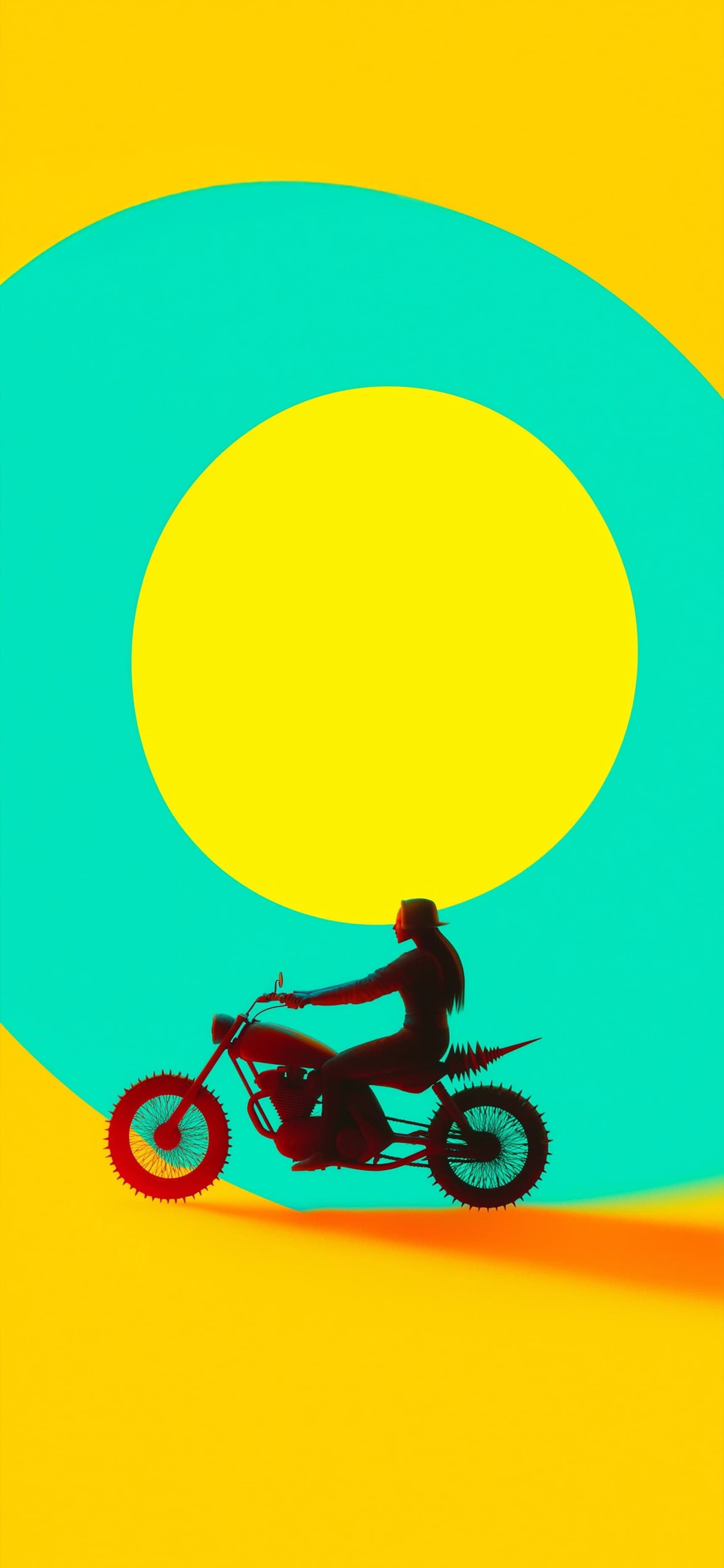 Neon Loop Ride - free phone wallpaper