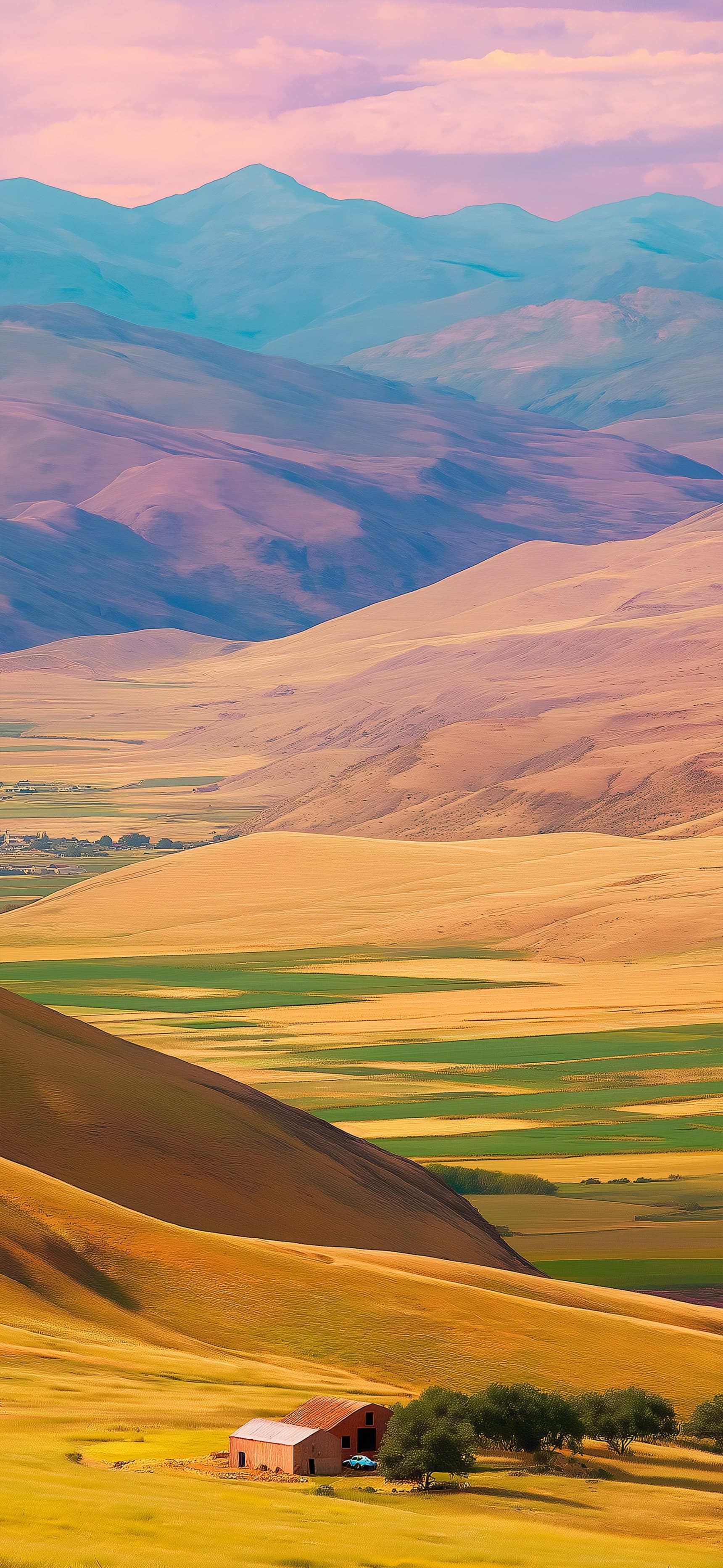 Golden Valley Vista - free phone wallpaper