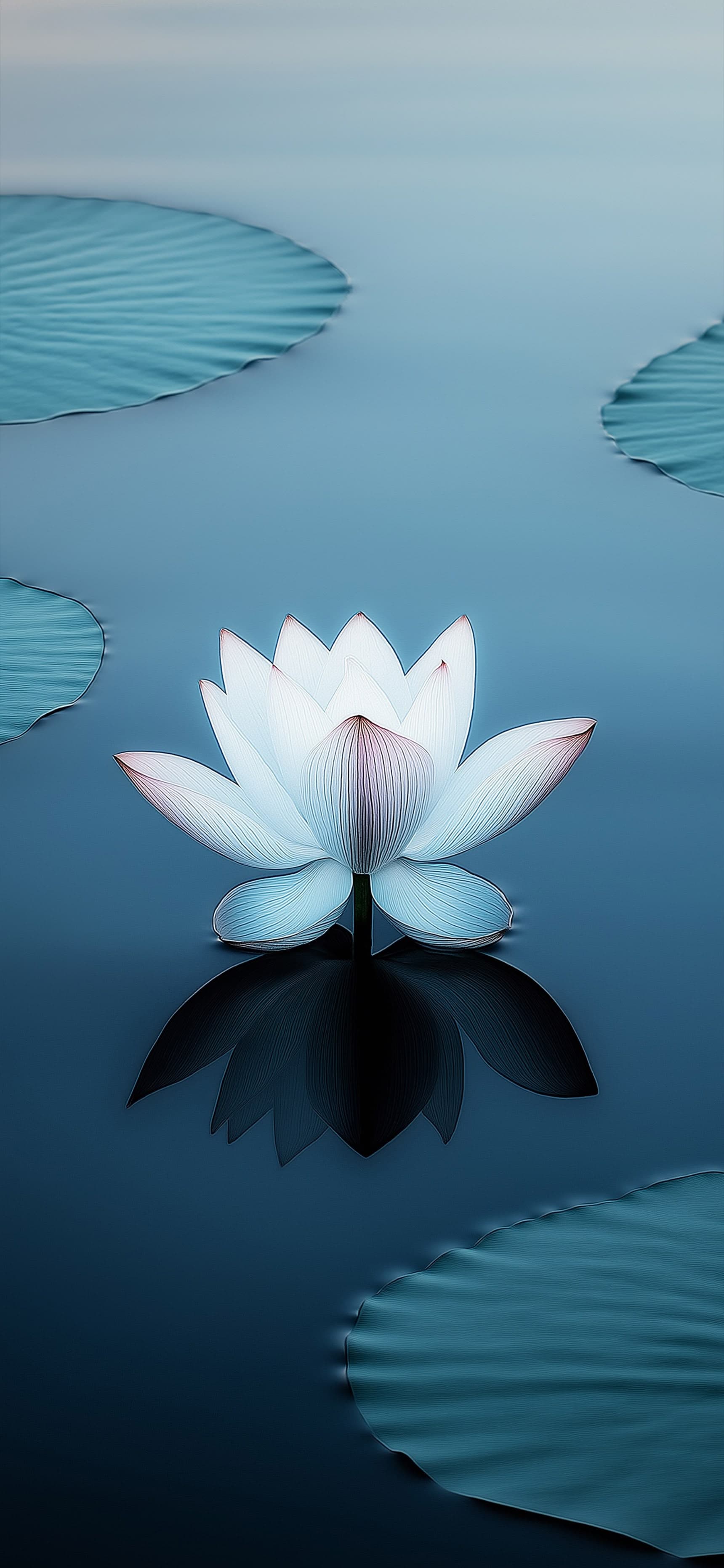 White Lotus Serenity - free phone wallpaper