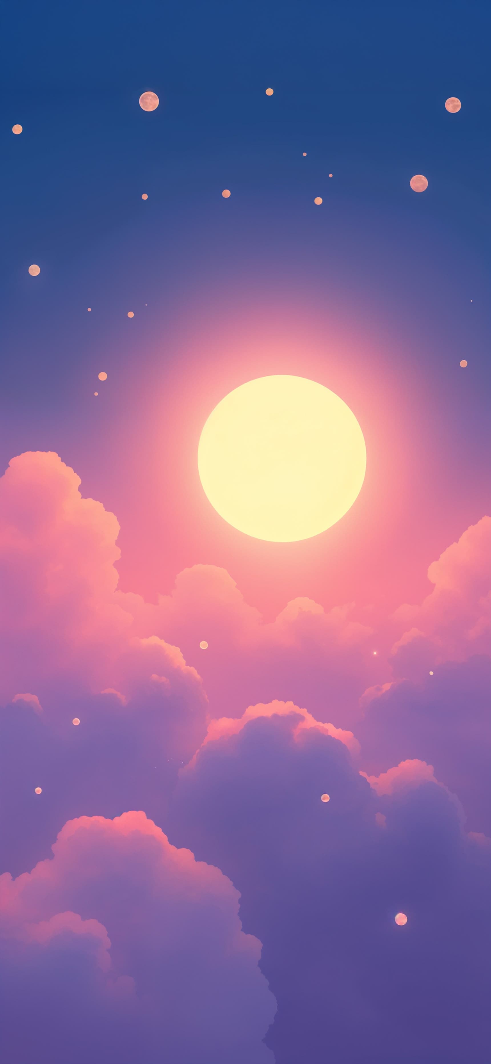 Celestial Cloudscape Glow - free phone wallpaper