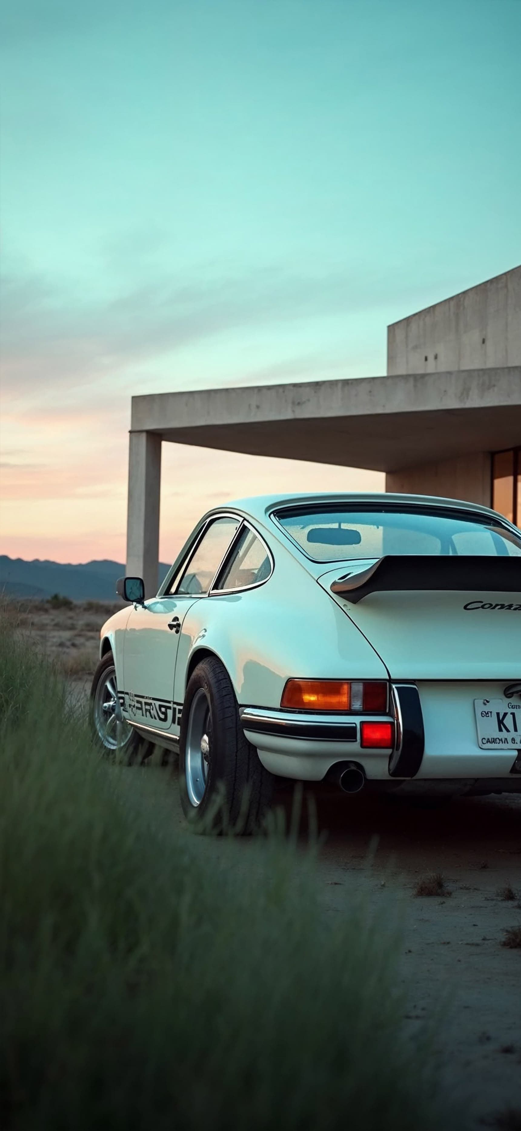 Porsche Sunset View - free phone wallpaper