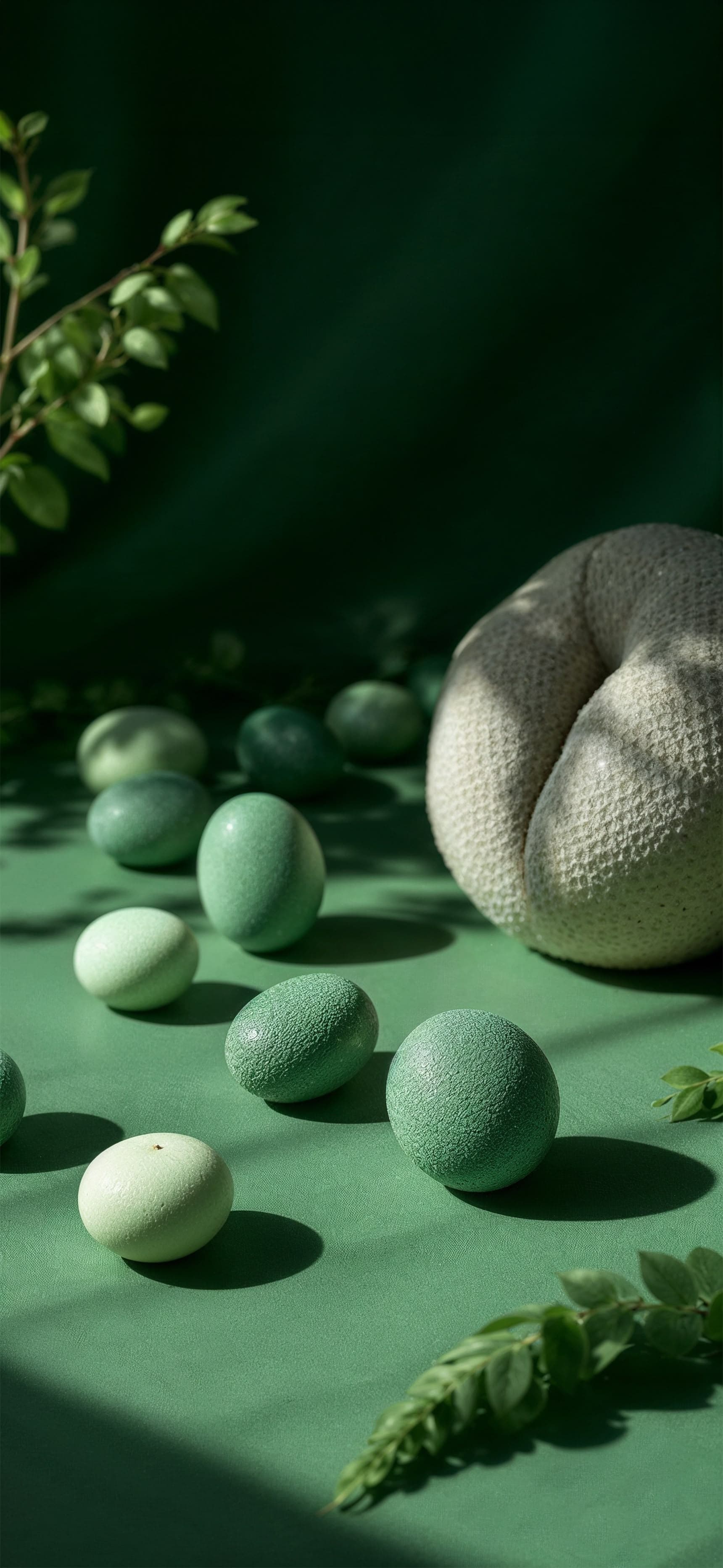 Green Still Life - free phone wallpaper