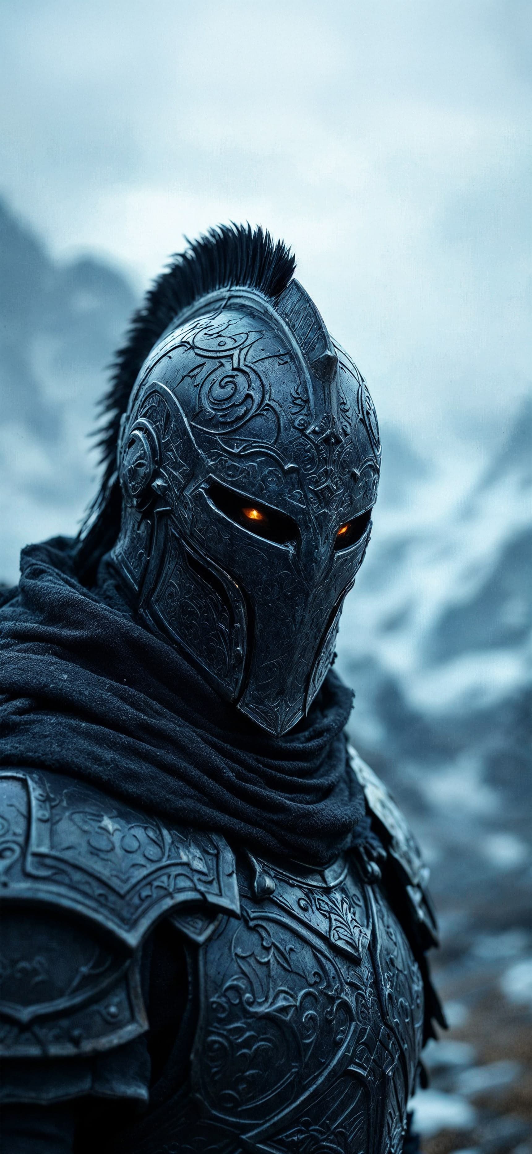 Armored Warrior Stance - free phone wallpaper