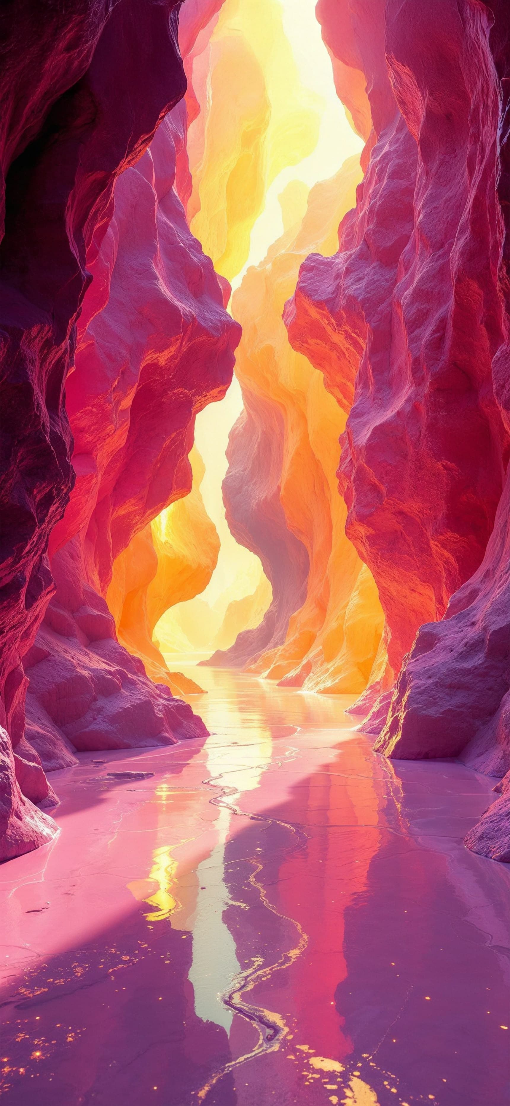 Canyon River Glow - free phone wallpaper