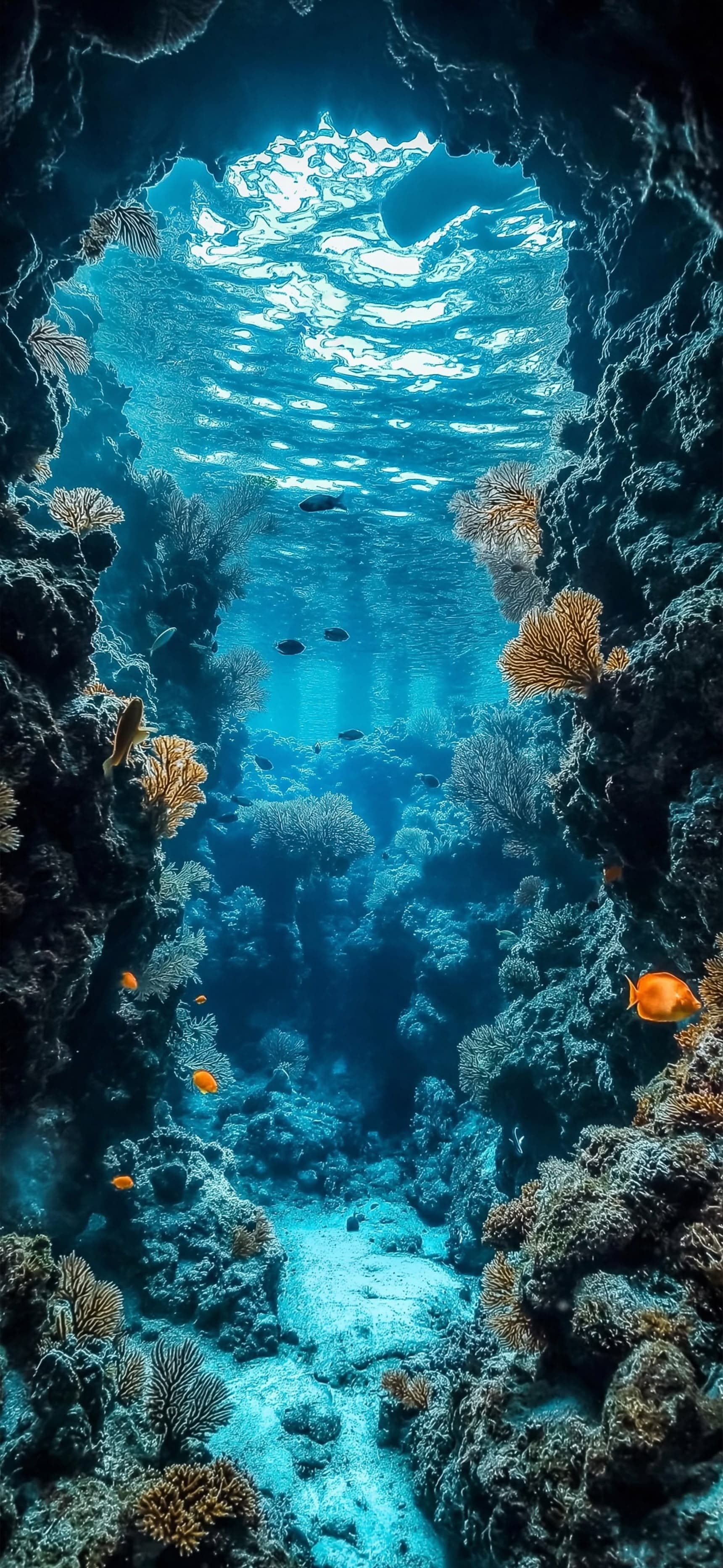 Under Water View - free phone wallpaper